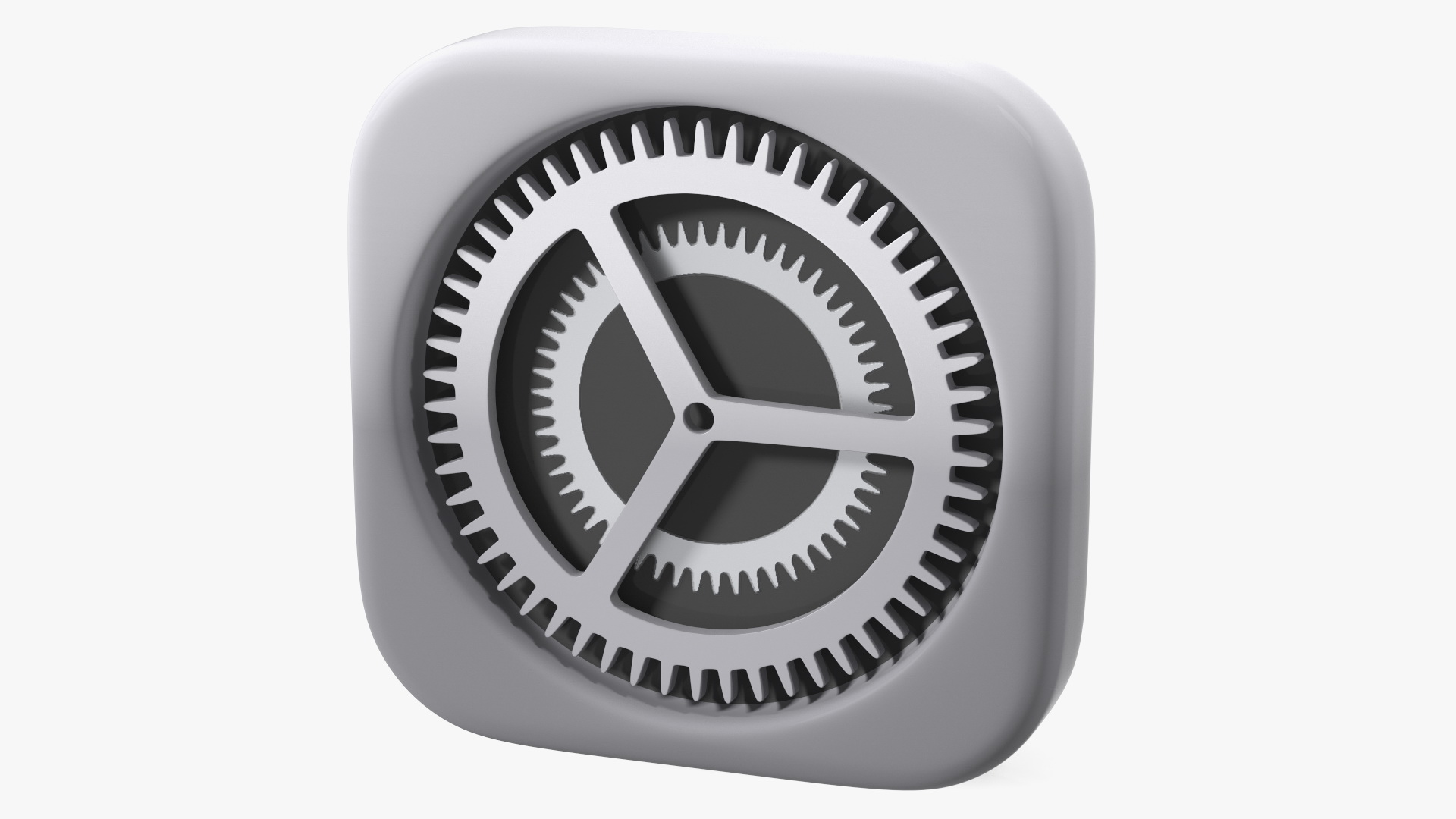 iPhone iOS Settings Icon 3D model