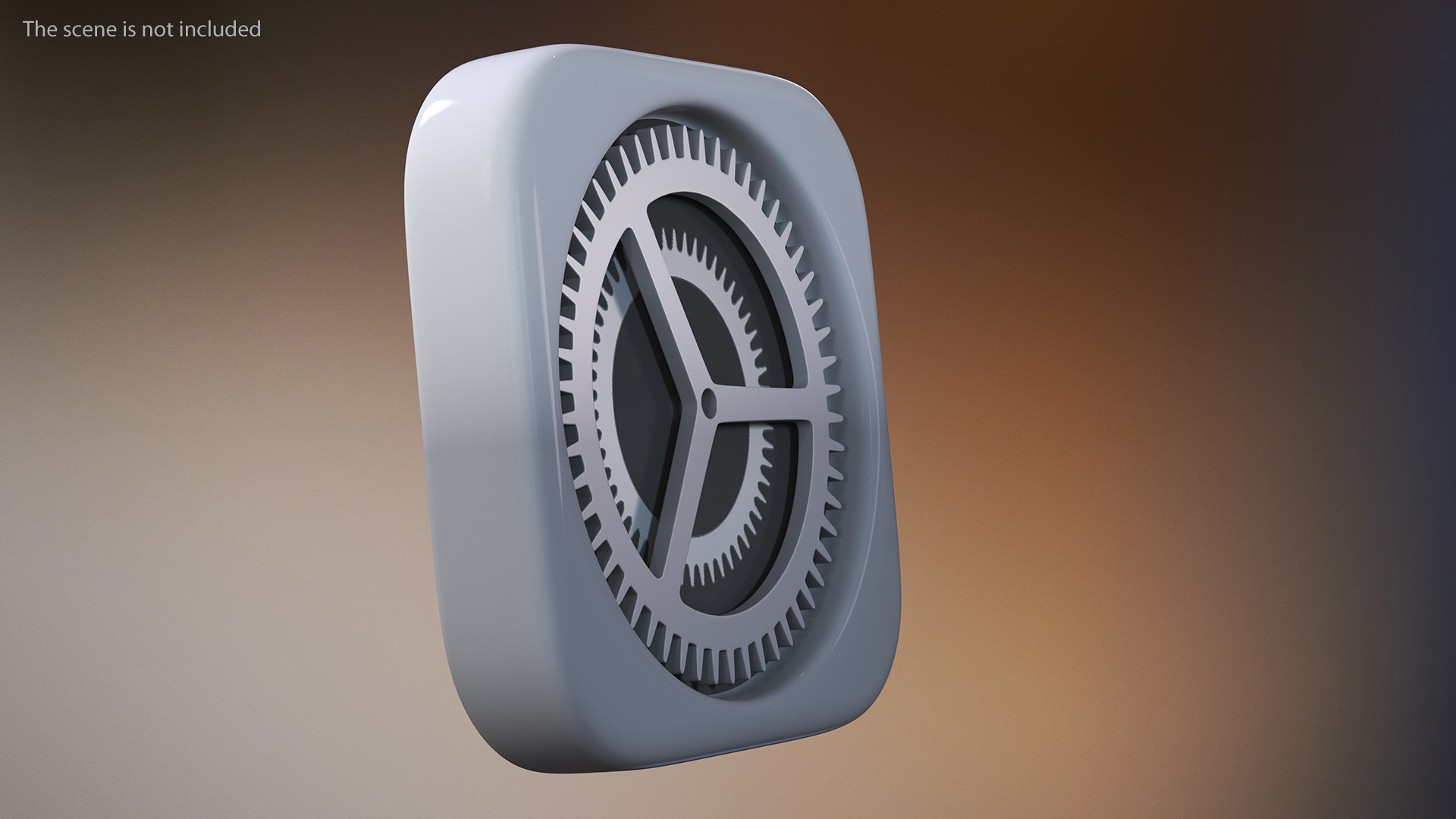 iPhone iOS Settings Icon 3D model