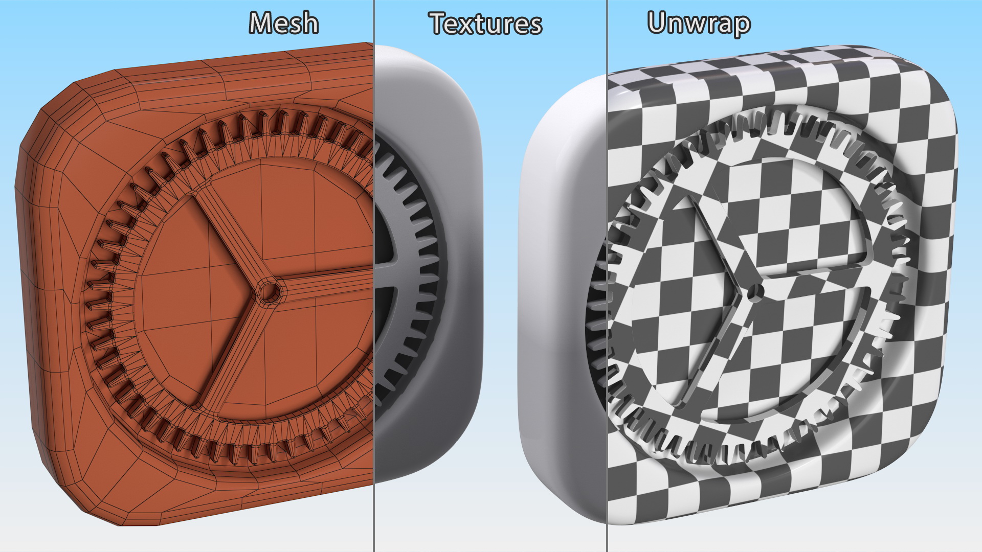 iPhone iOS Settings Icon 3D model