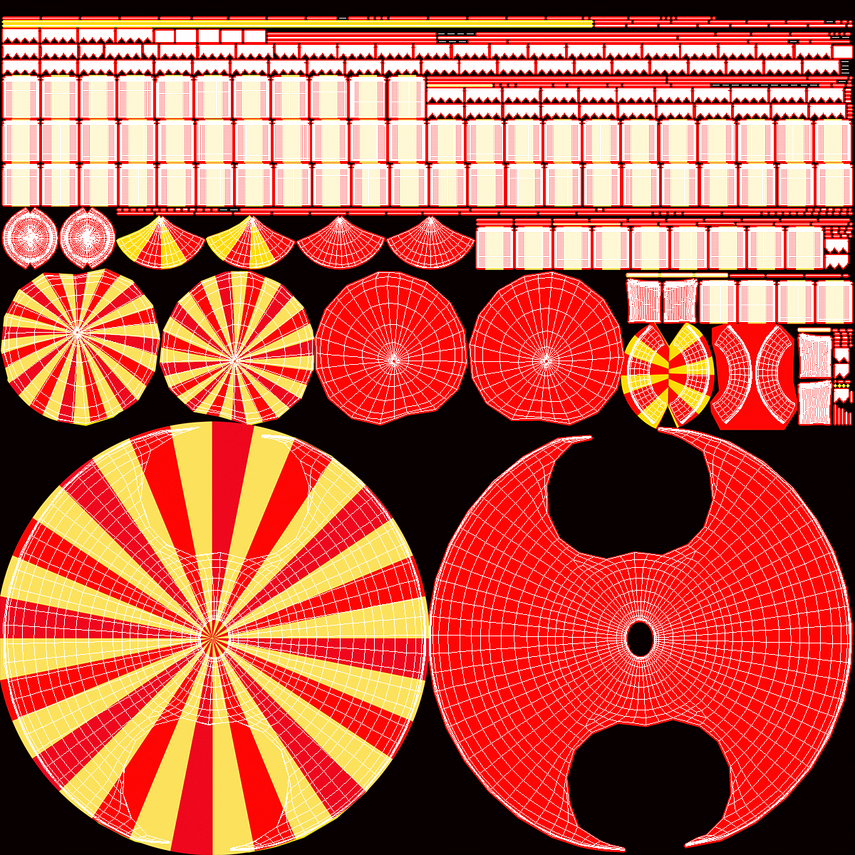 3D Big Round Circus Tent