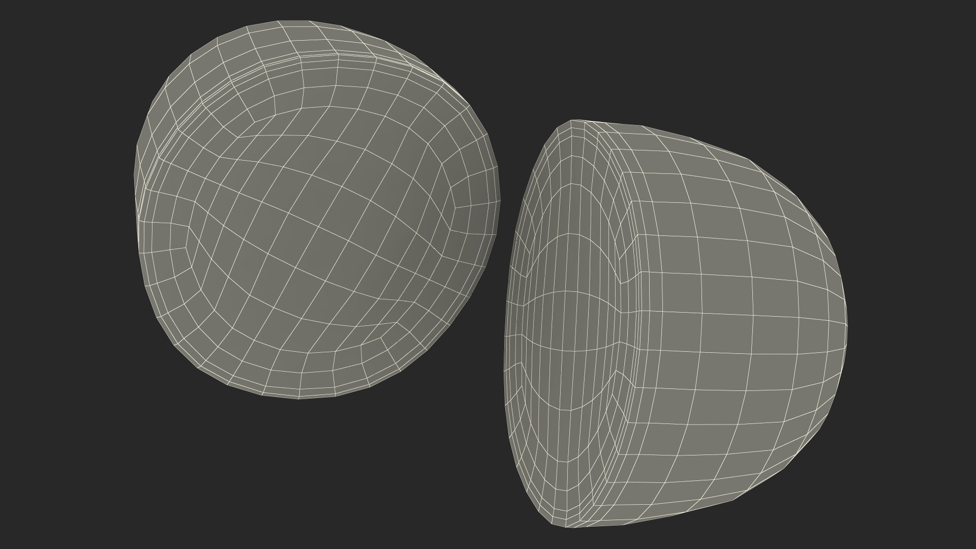3D Kiwi Halves