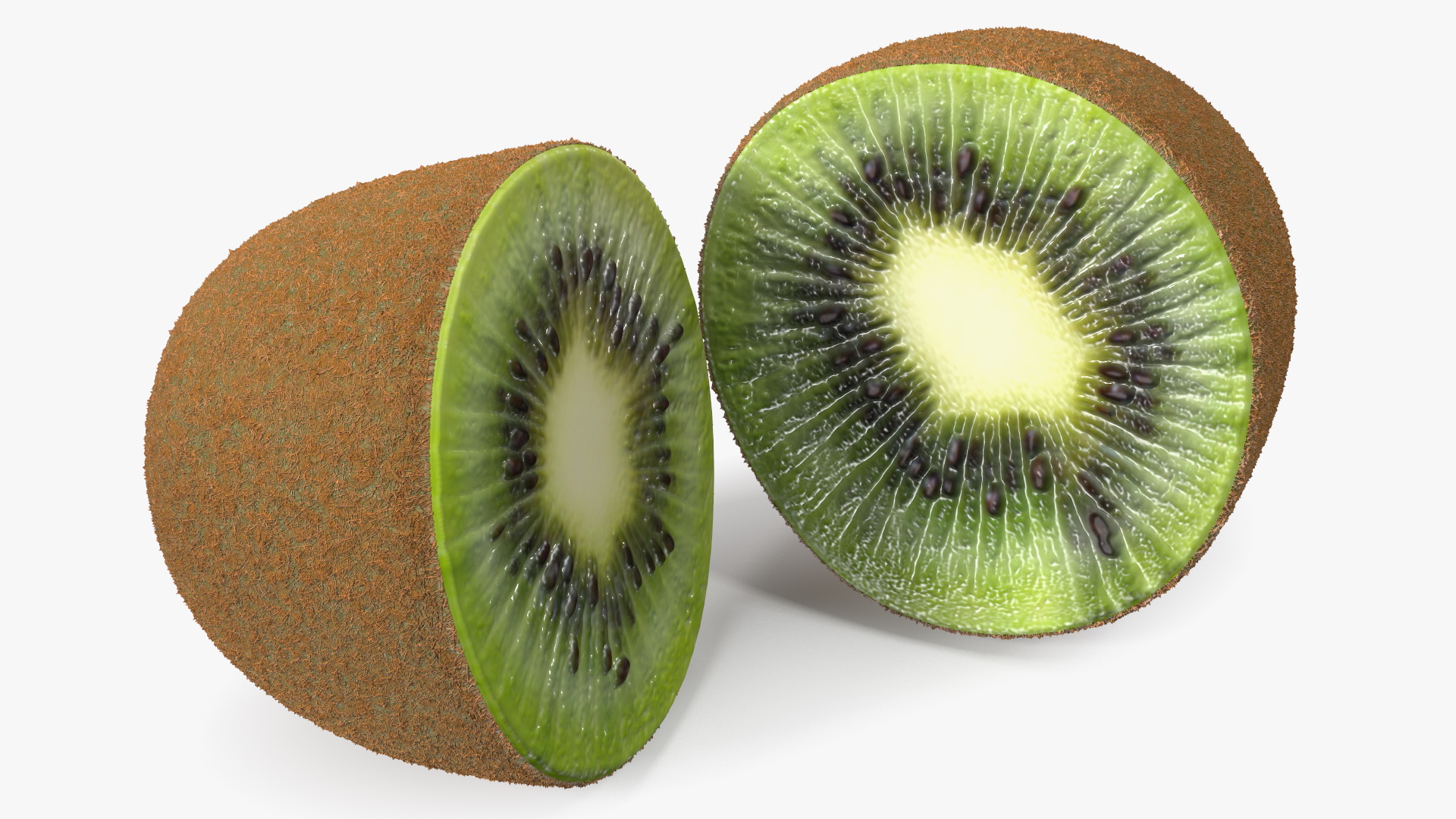 3D Kiwi Halves