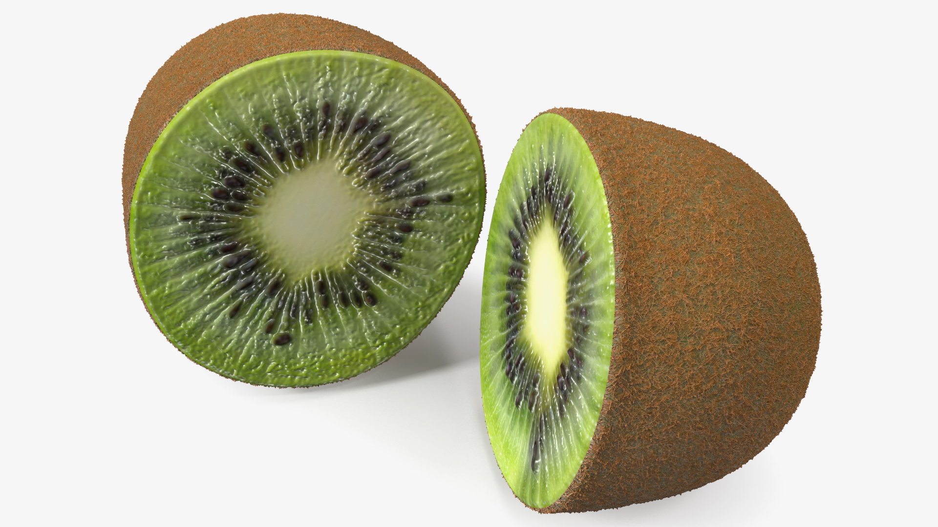 3D Kiwi Halves