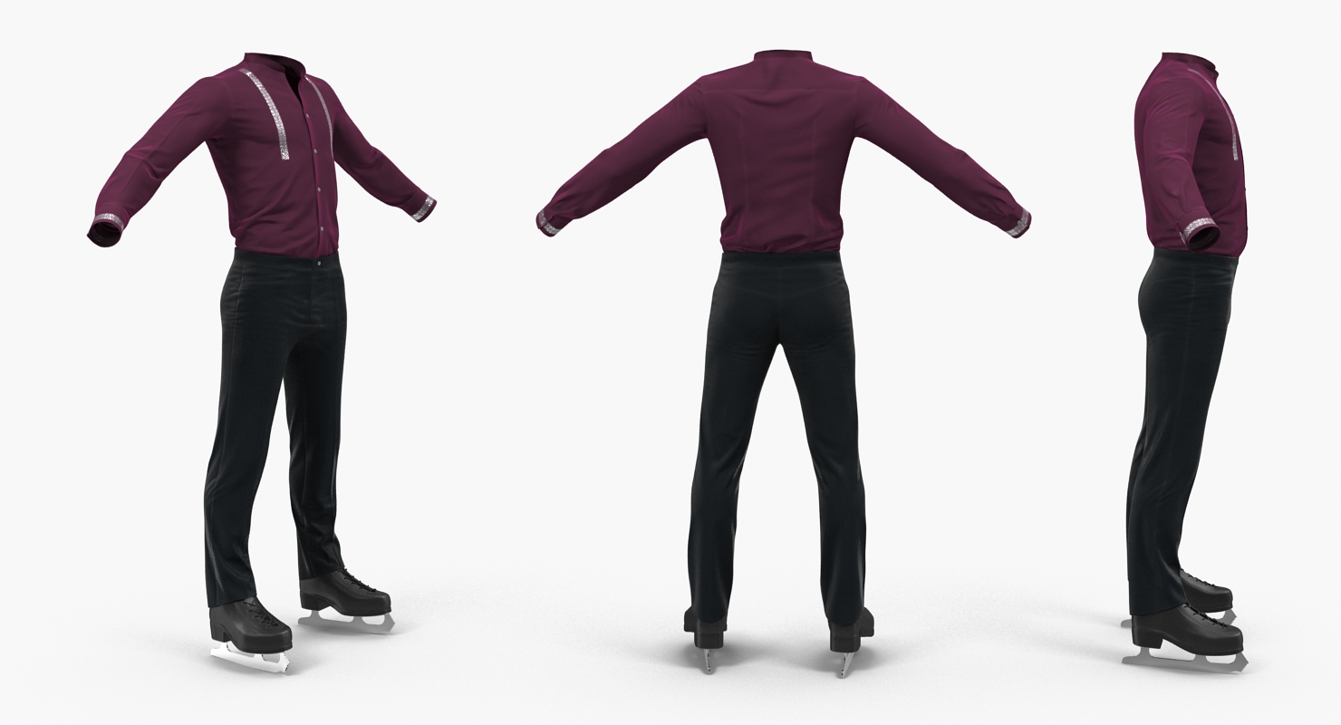 3D Male Figure Skater Costume