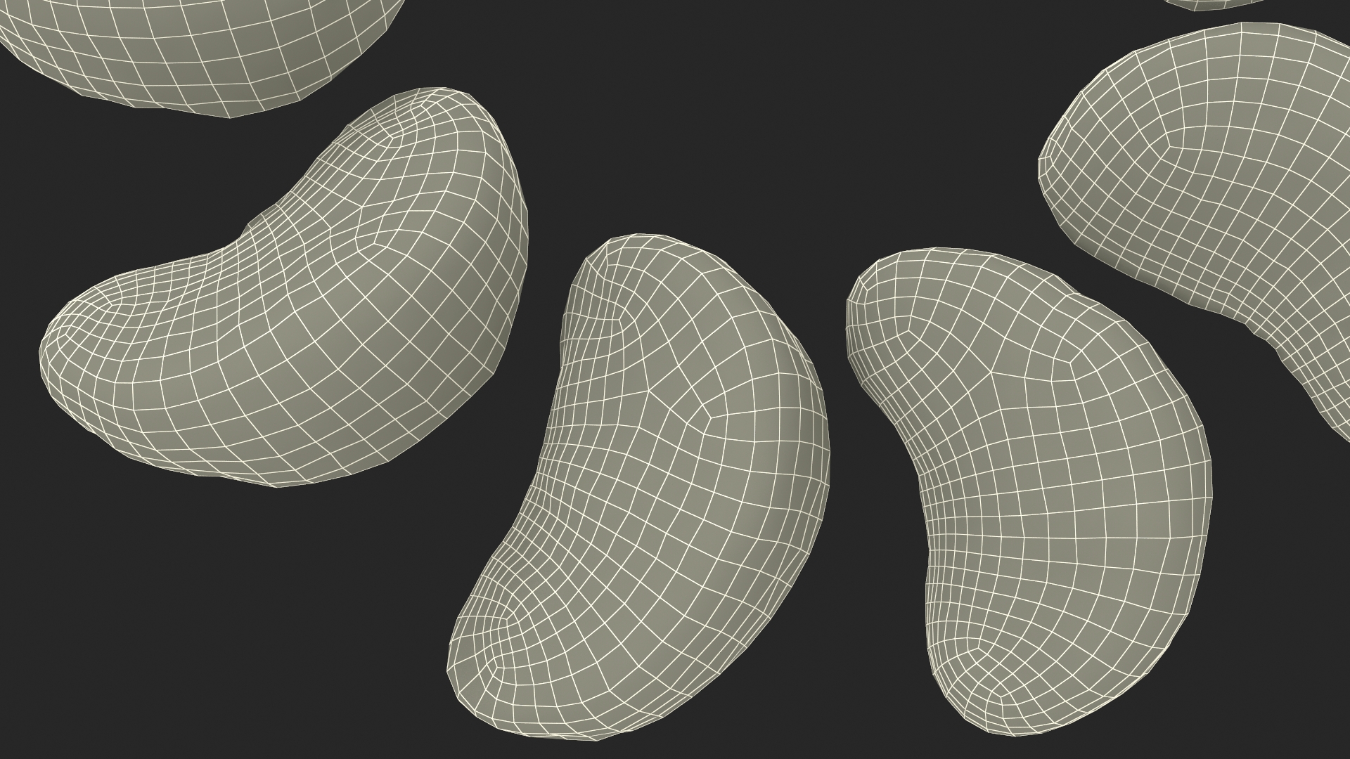 3D Slices of Peeled Orange Tangerine Fruit in Sun Form