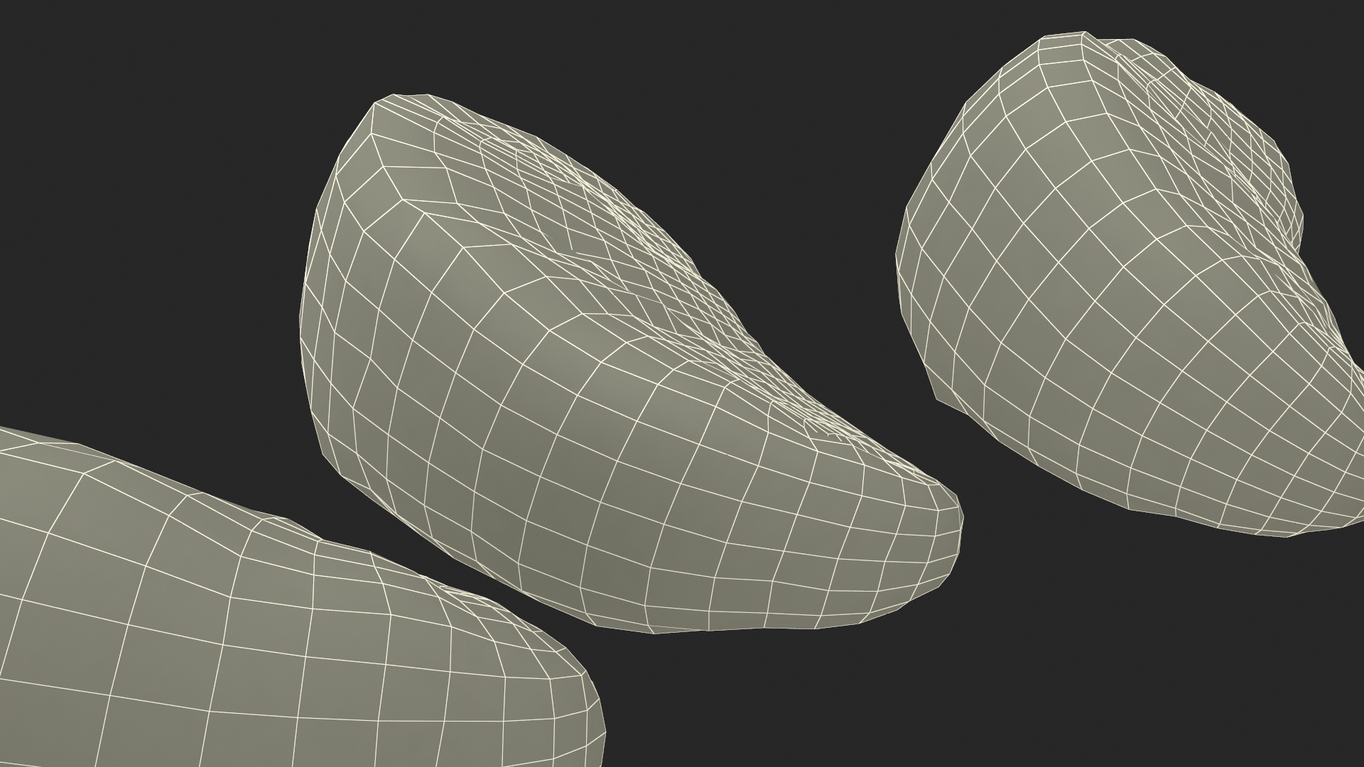 3D Slices of Peeled Orange Tangerine Fruit in Sun Form