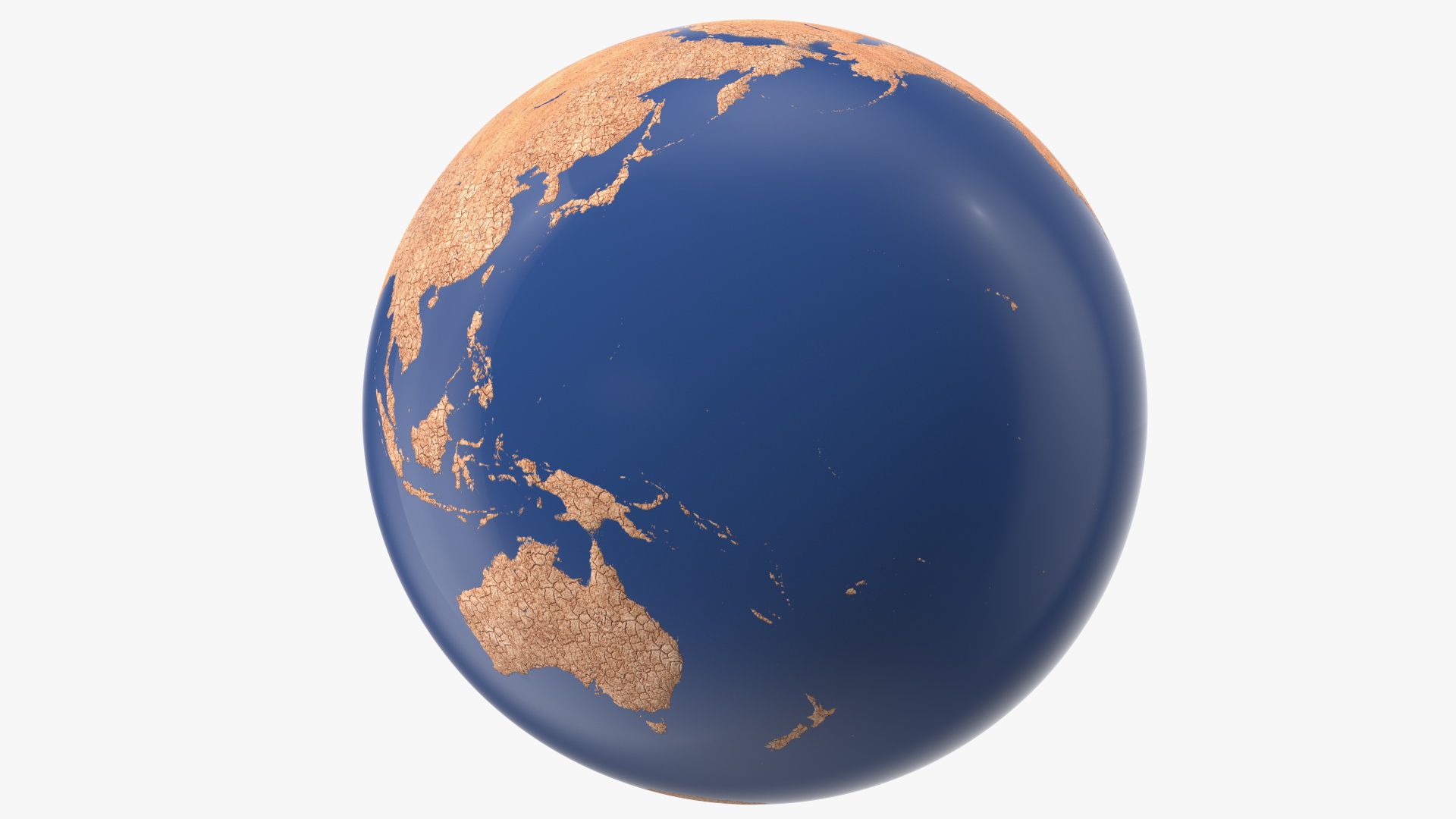 Earth Stylized Drought 3D