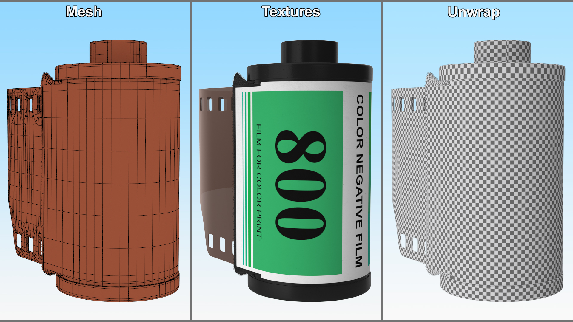 3D Professional Color Negative Film 35mm Fur