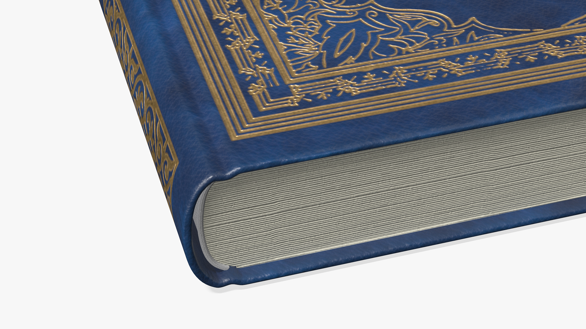 Holy Quran Blue Closed 3D