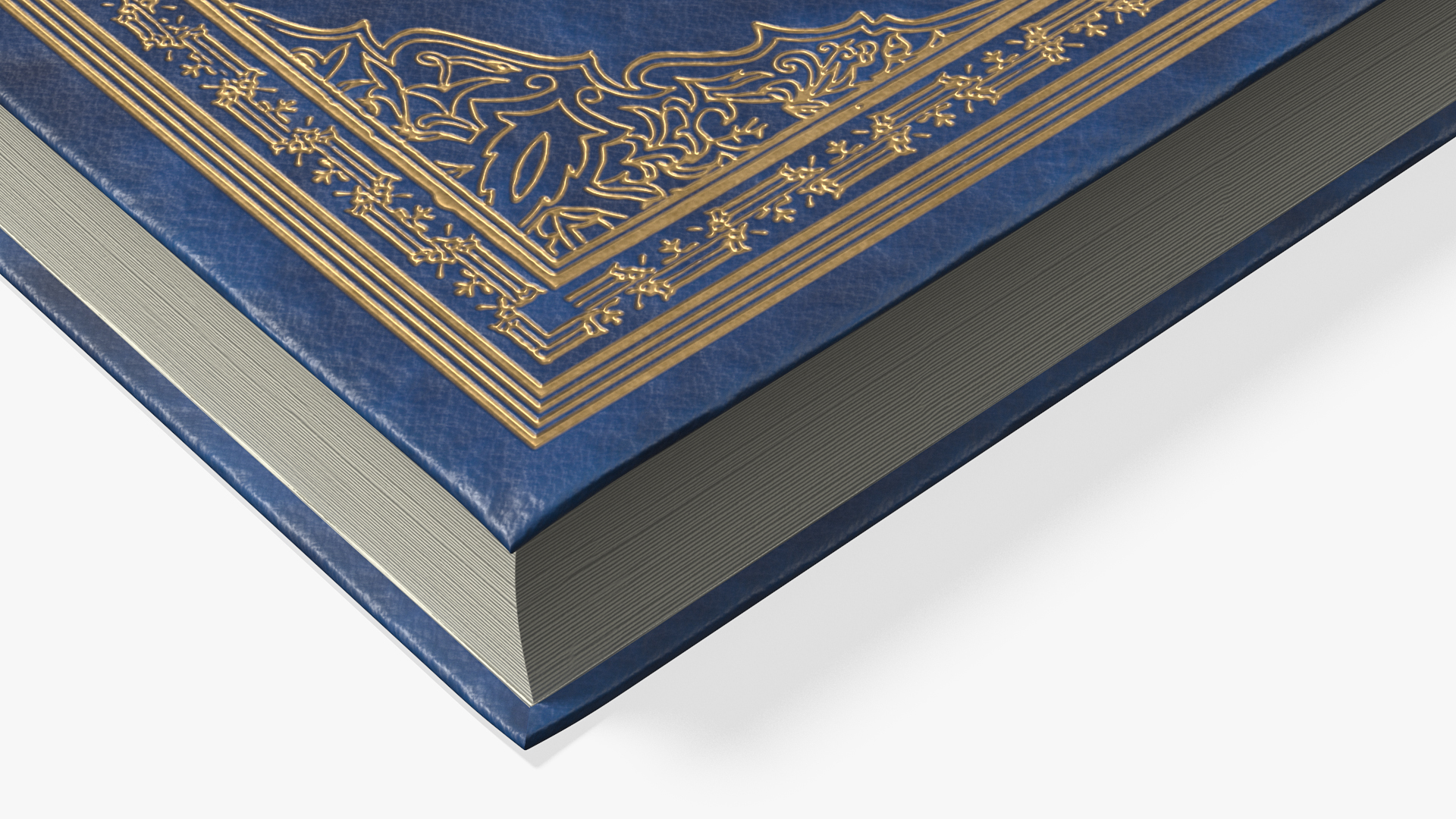 Holy Quran Blue Closed 3D