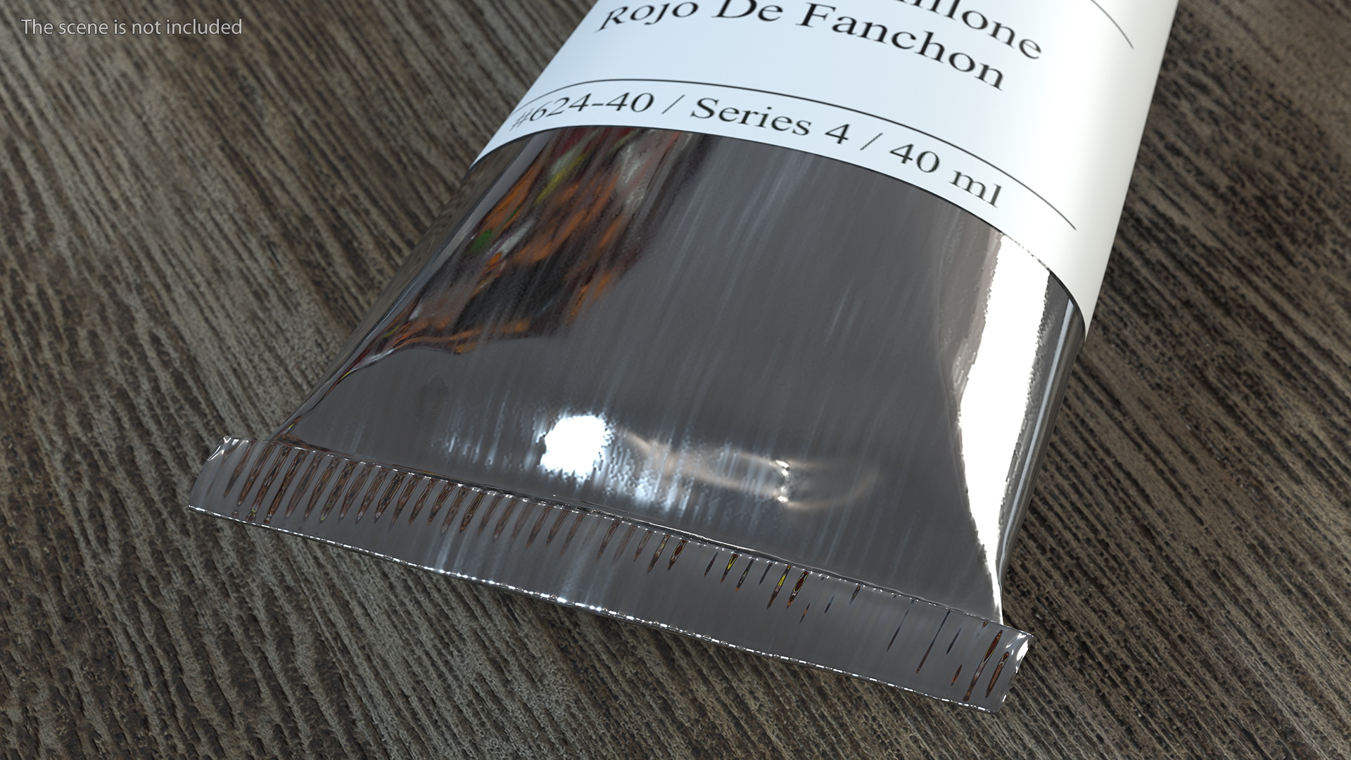 3D Fanchon Red Oil Paint Tube