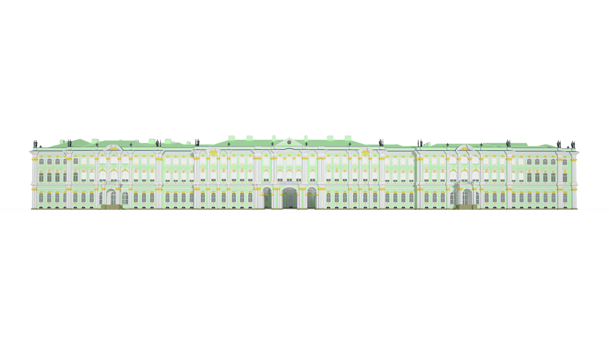 Winter Palace Hermitage Museum Saint Petersburg 3D