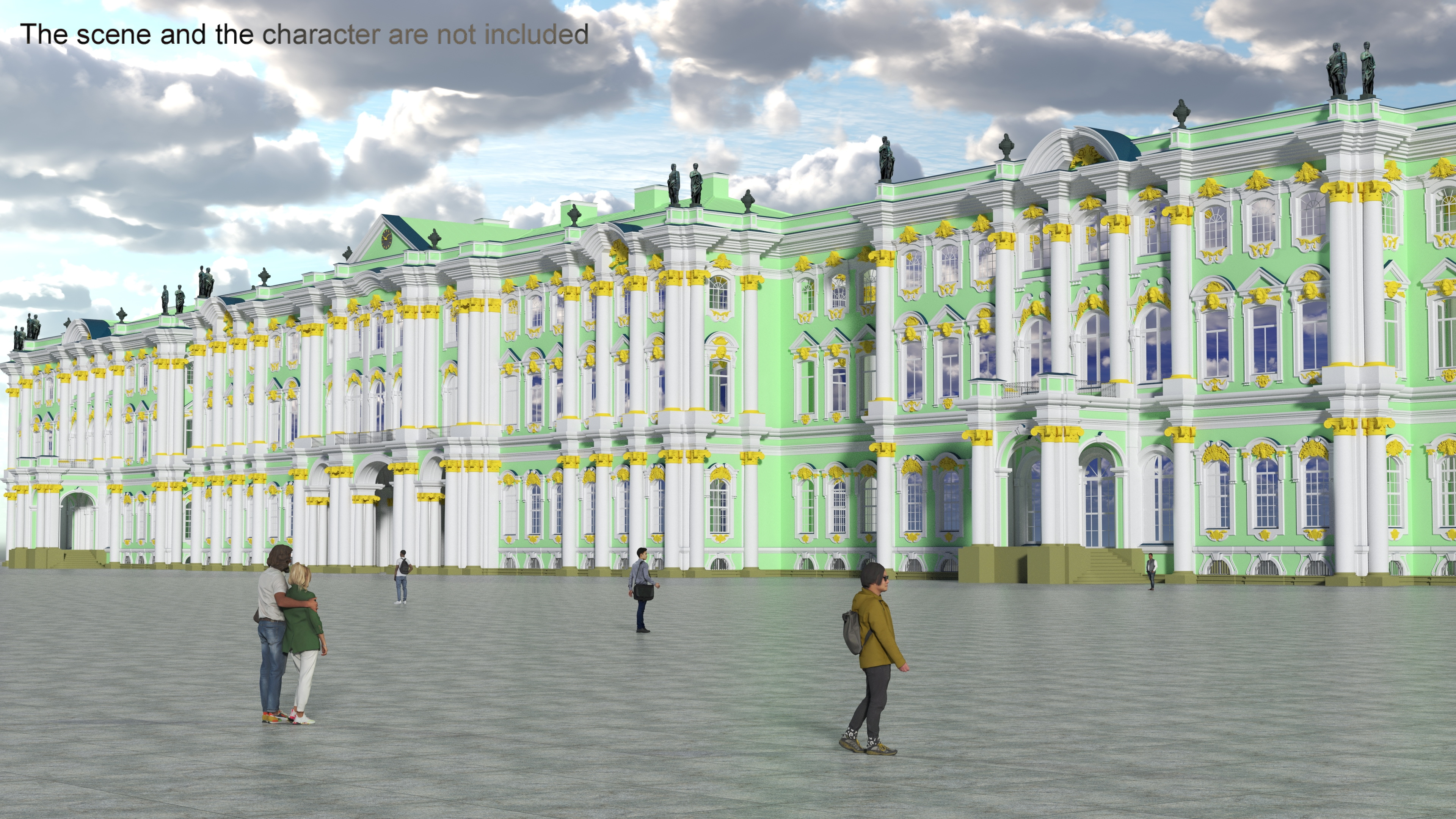 Winter Palace Hermitage Museum Saint Petersburg 3D