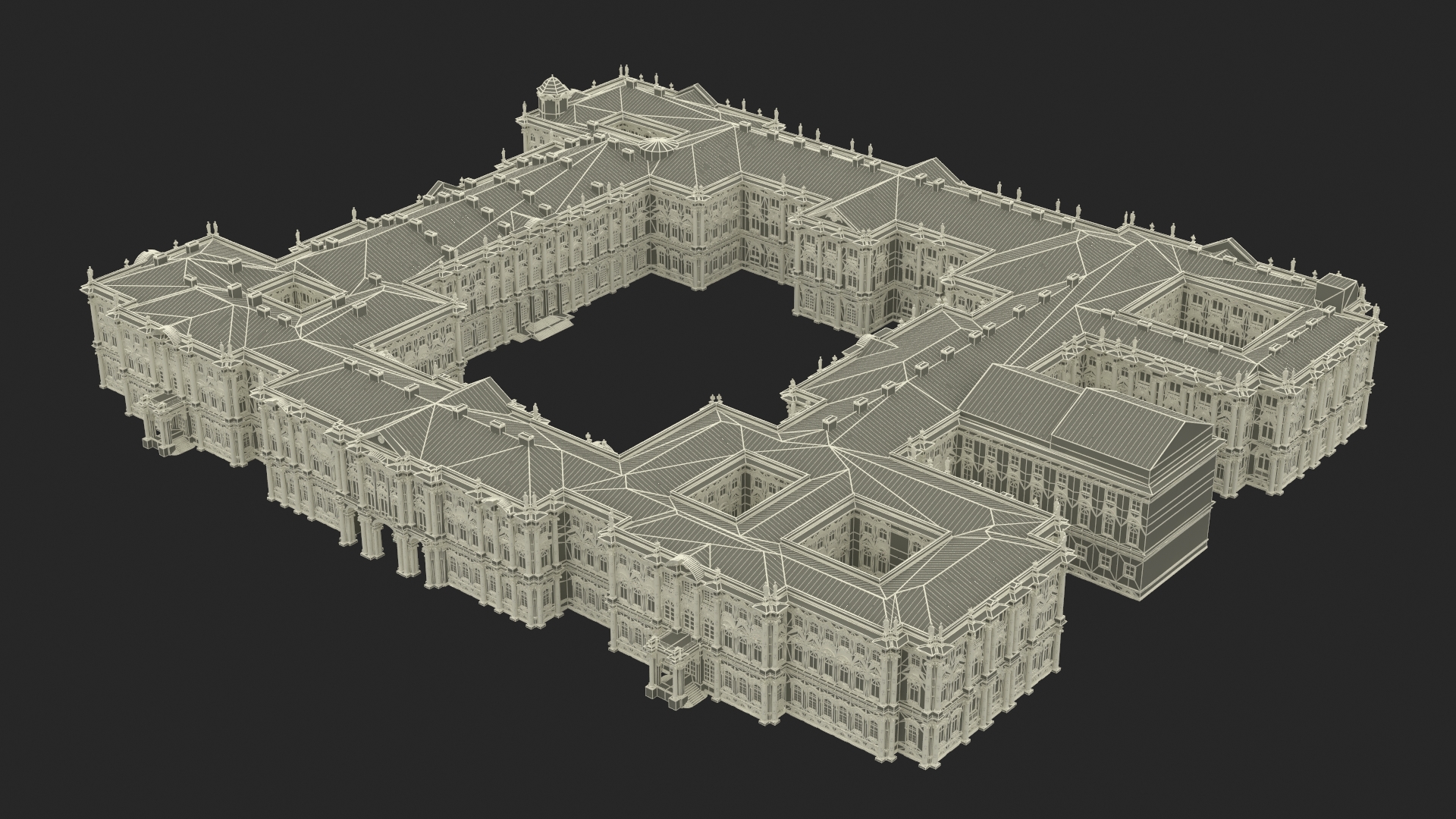 Winter Palace Hermitage Museum Saint Petersburg 3D