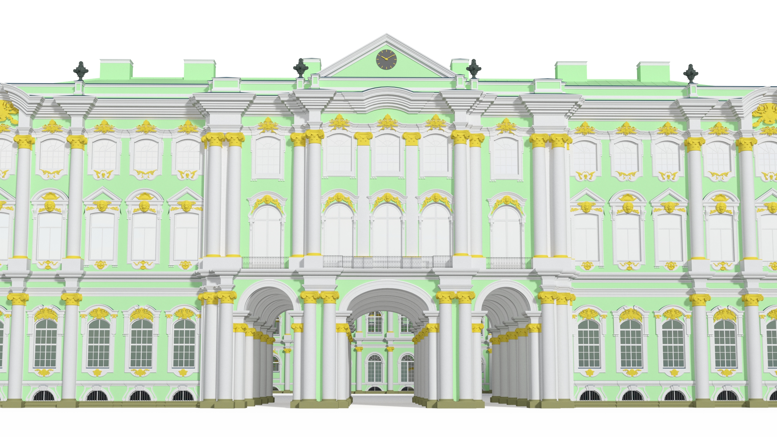 Winter Palace Hermitage Museum Saint Petersburg 3D