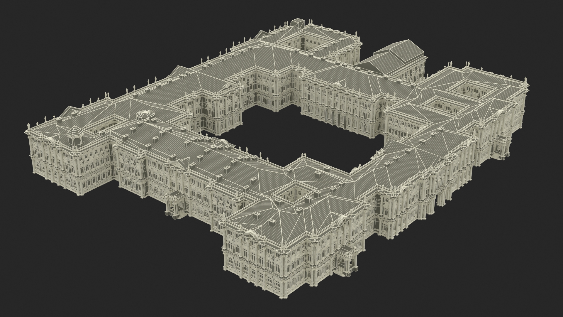 Winter Palace Hermitage Museum Saint Petersburg 3D