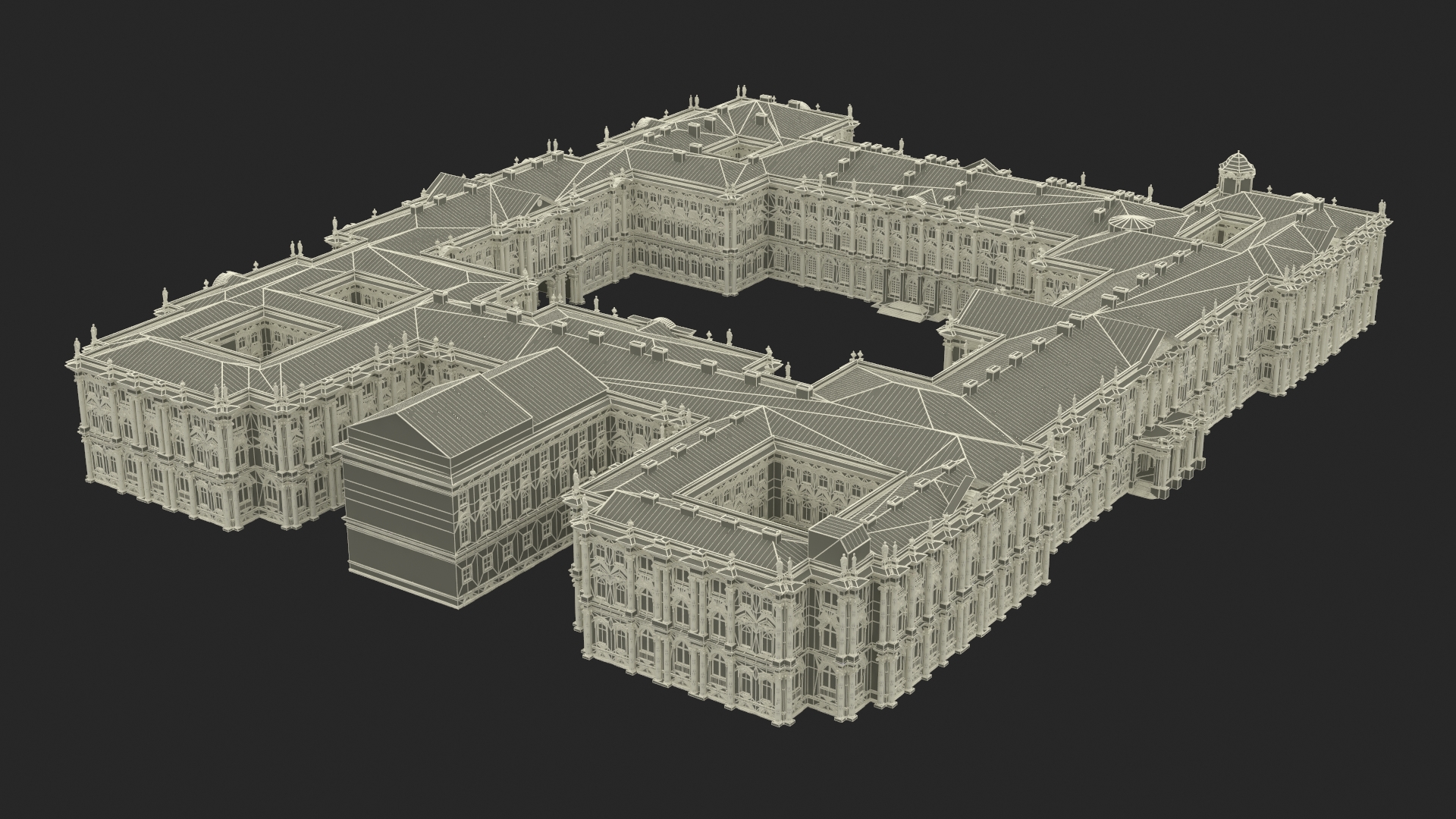 Winter Palace Hermitage Museum Saint Petersburg 3D