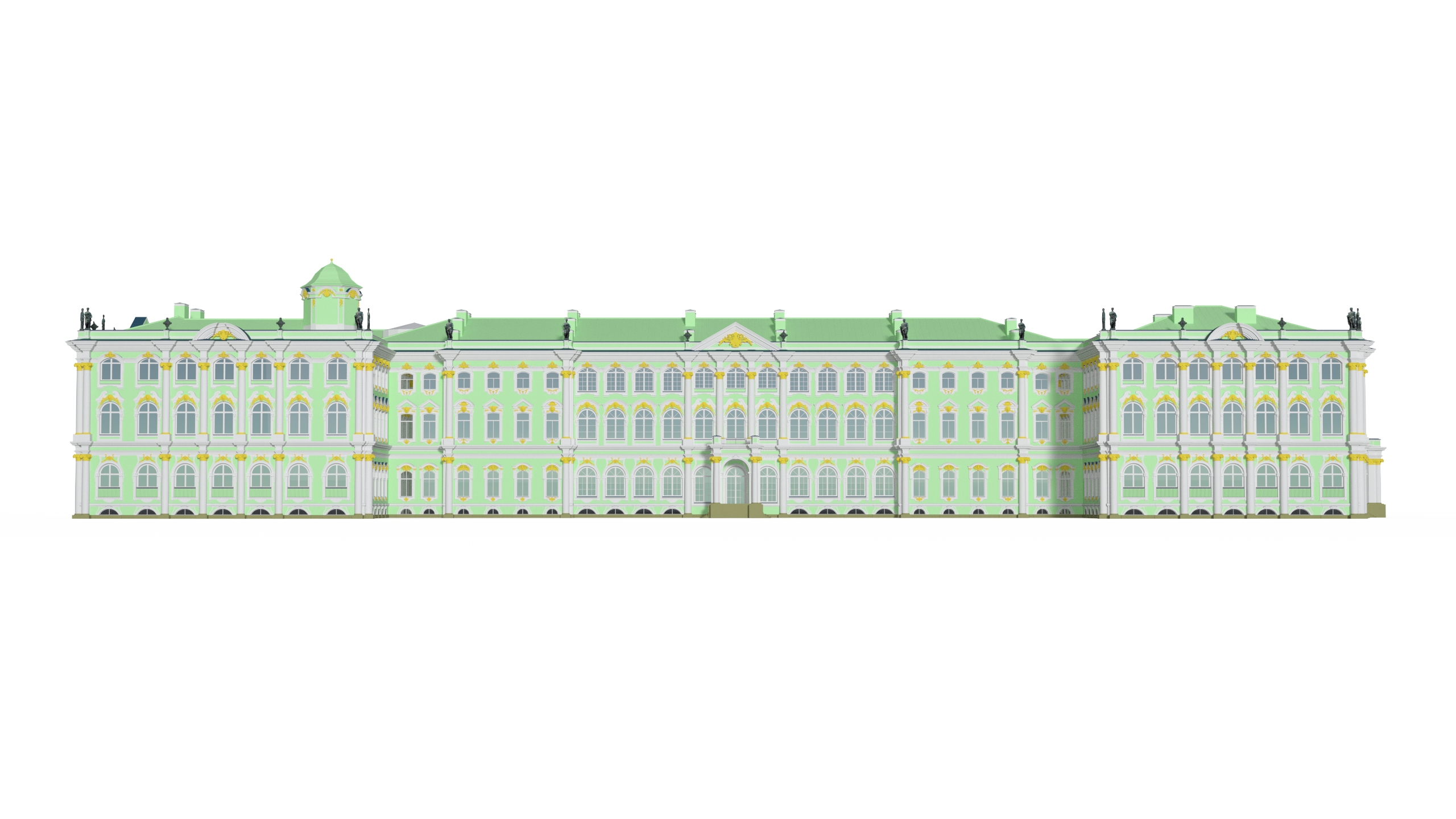 Winter Palace Hermitage Museum Saint Petersburg 3D