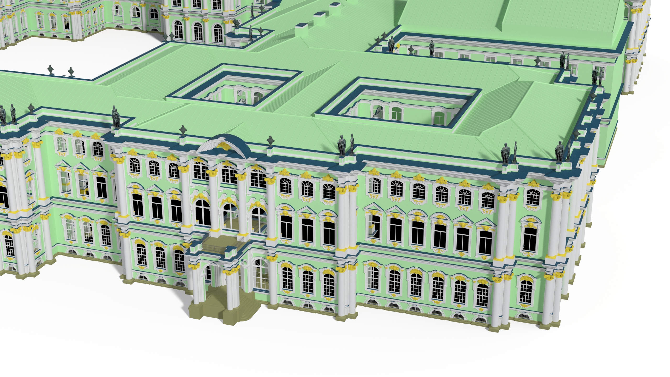 Winter Palace Hermitage Museum Saint Petersburg 3D