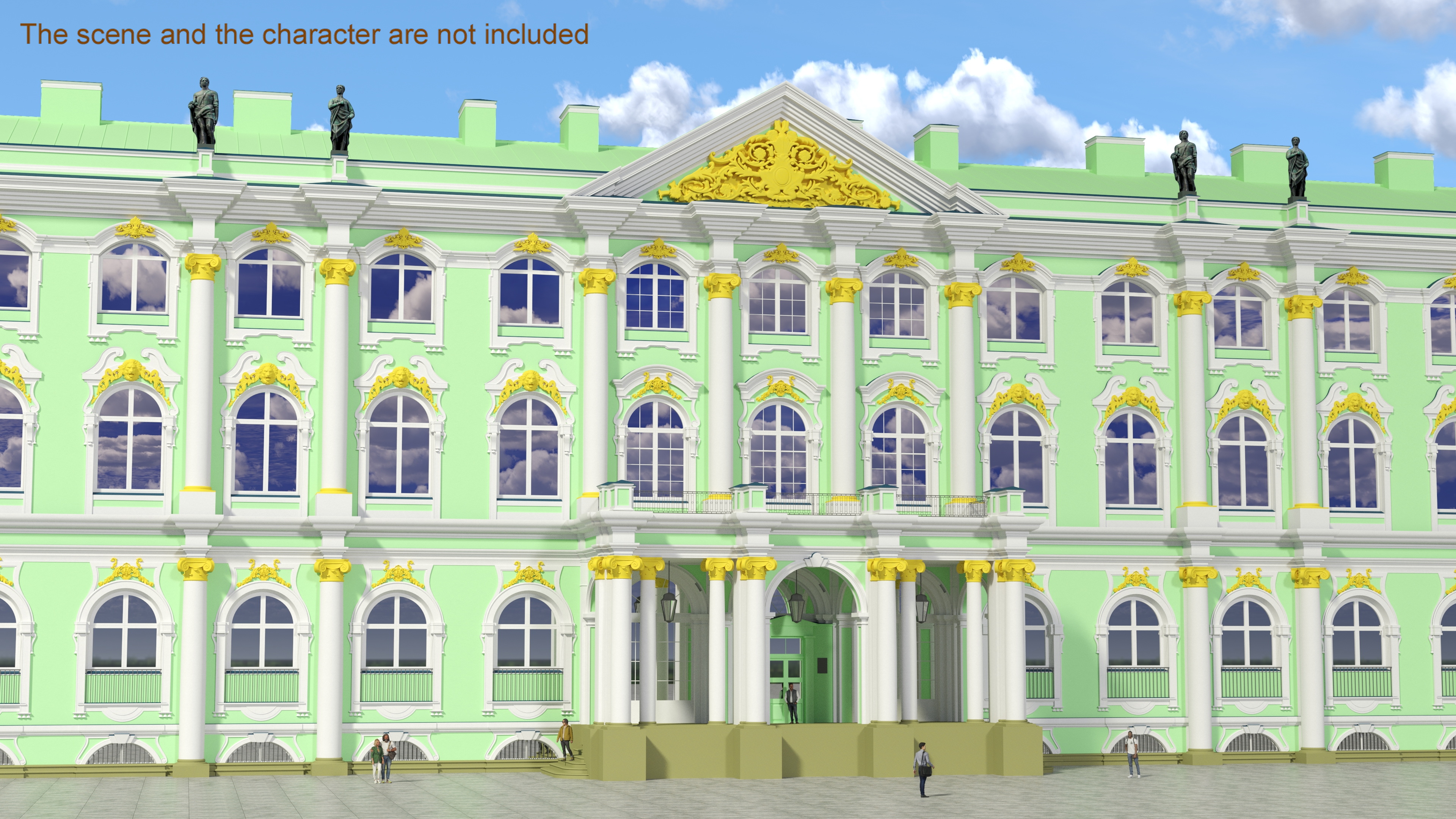 Winter Palace Hermitage Museum Saint Petersburg 3D
