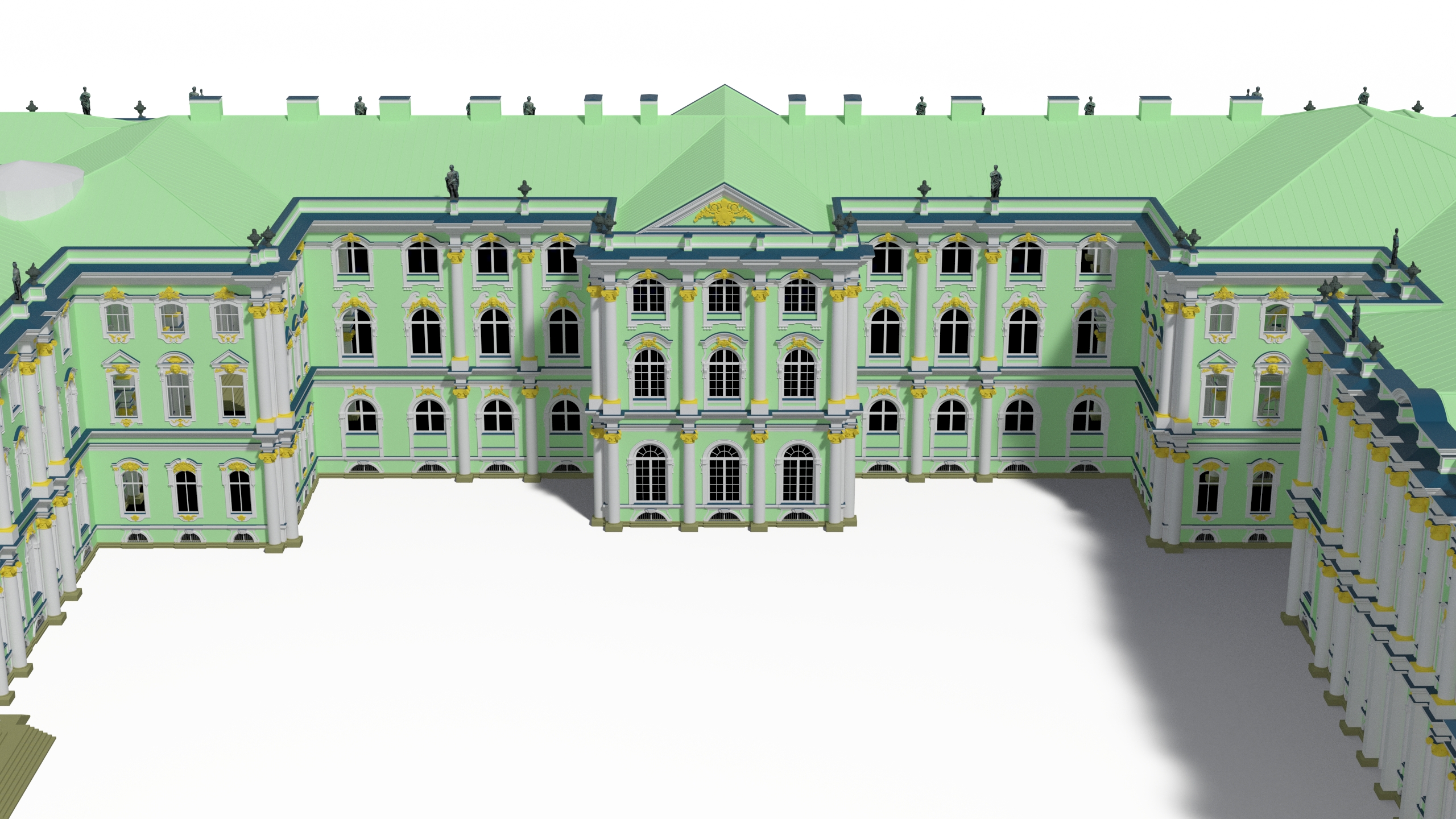 Winter Palace Hermitage Museum Saint Petersburg 3D