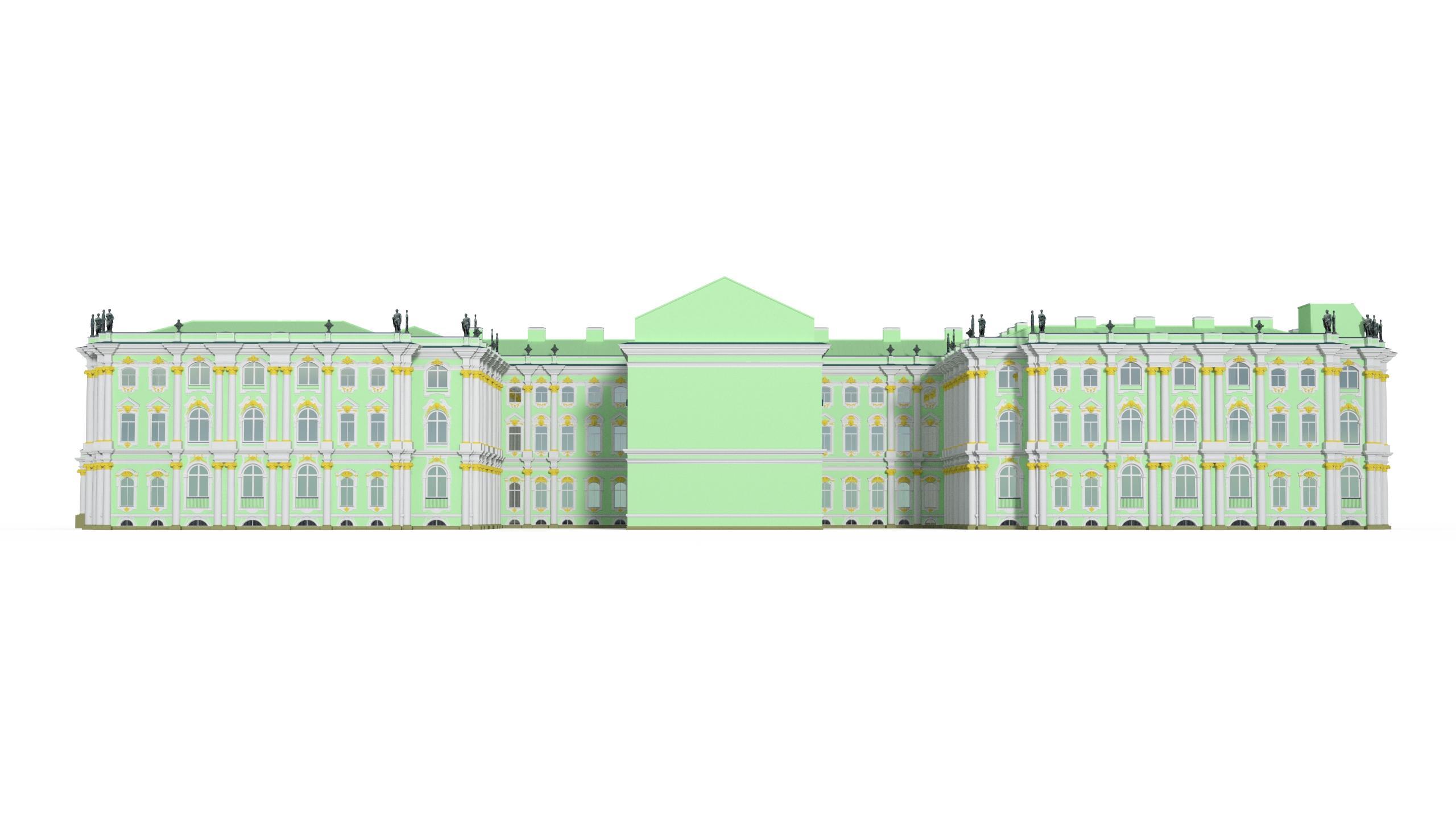 Winter Palace Hermitage Museum Saint Petersburg 3D
