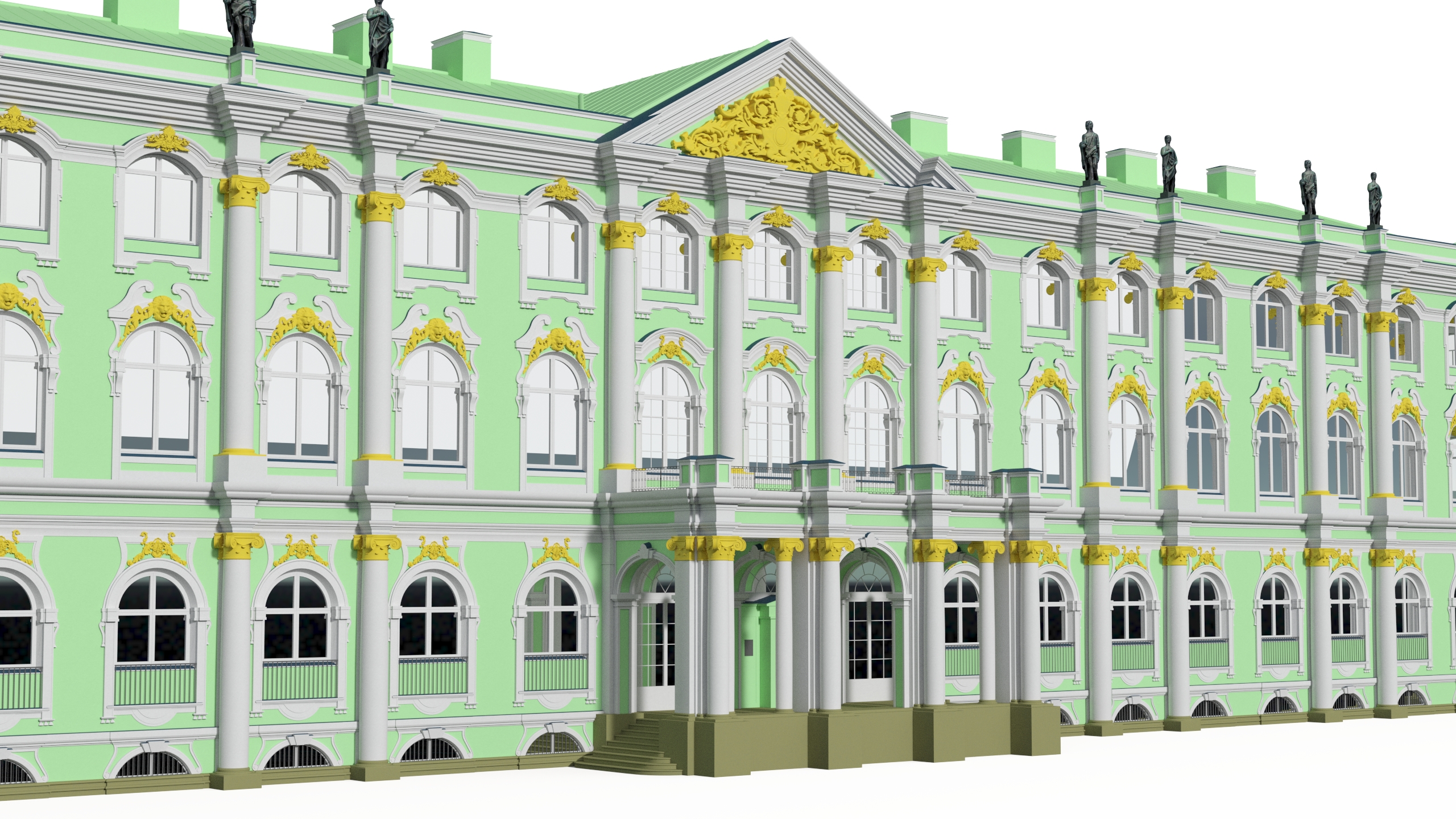 Winter Palace Hermitage Museum Saint Petersburg 3D