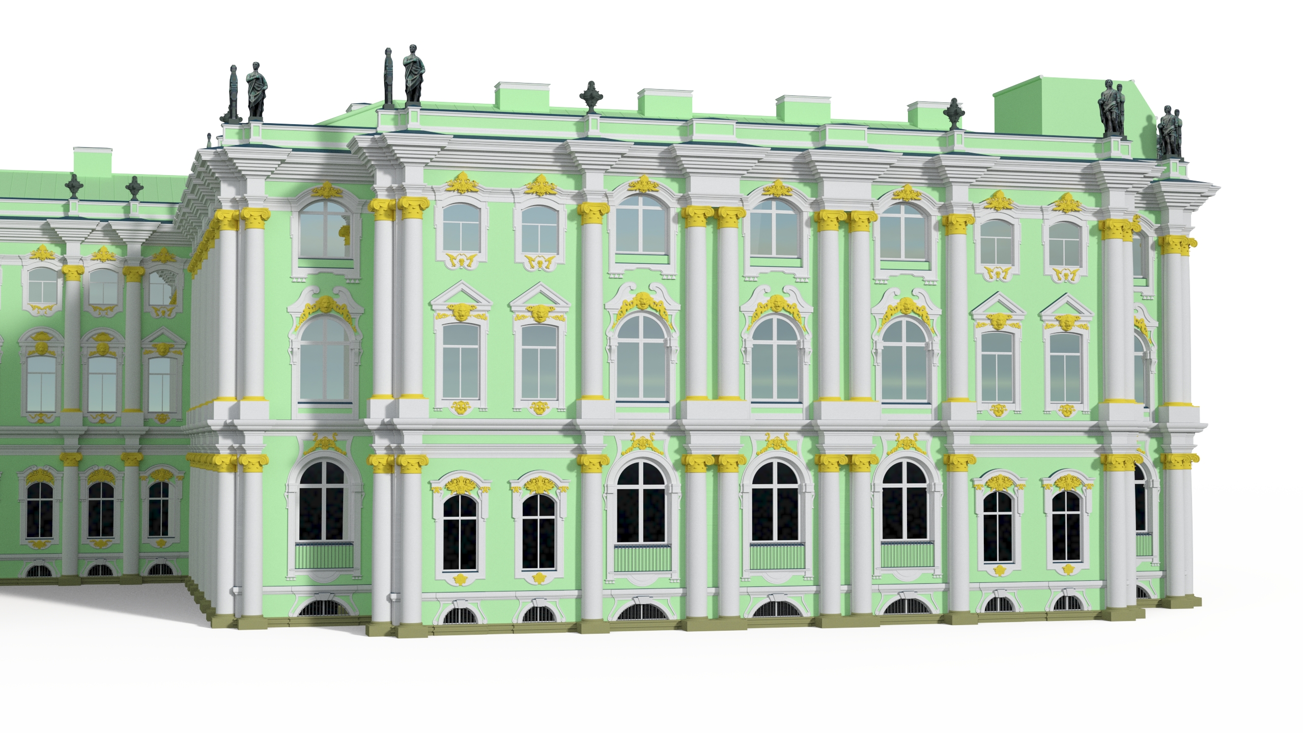 Winter Palace Hermitage Museum Saint Petersburg 3D