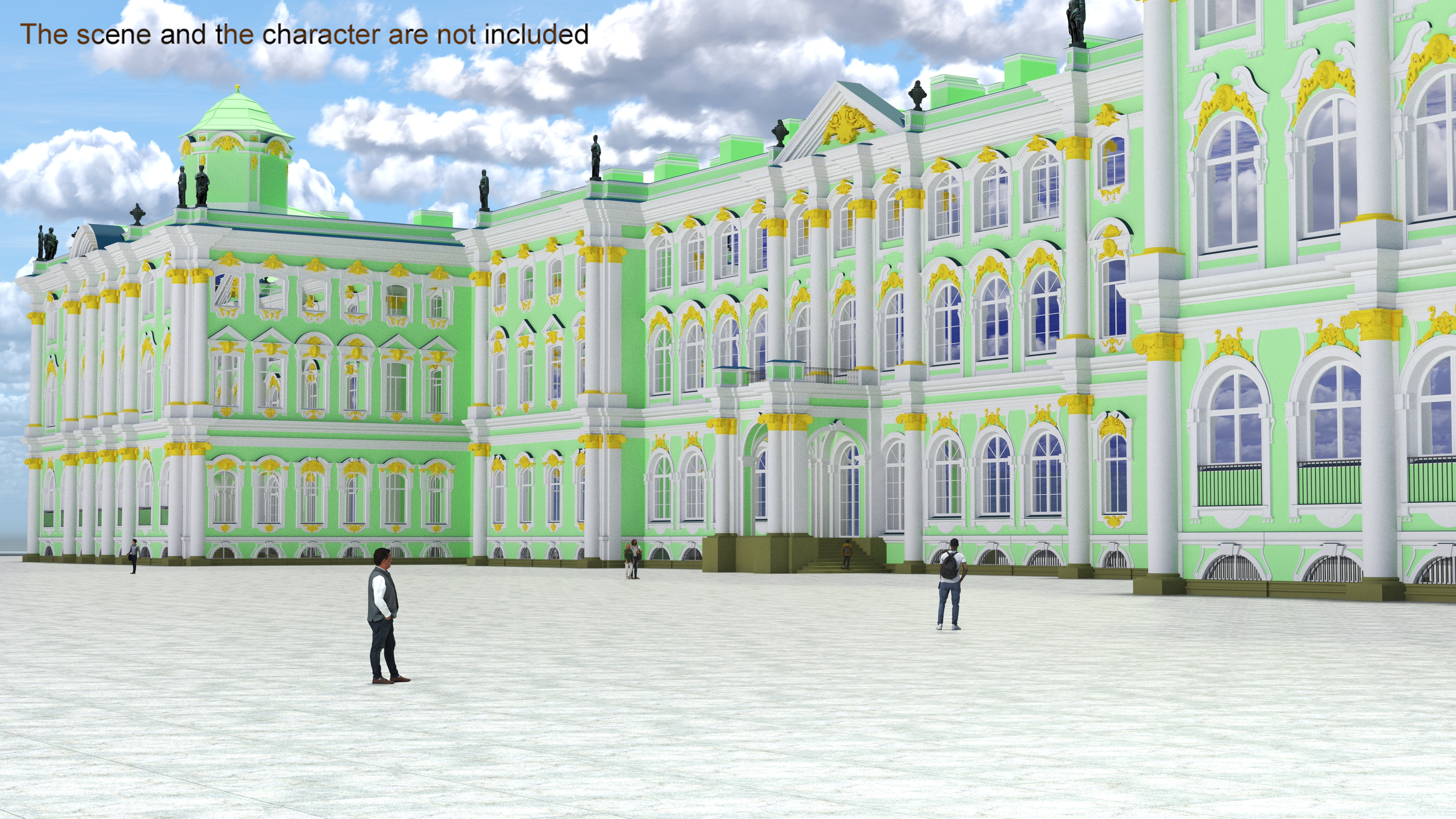 Winter Palace Hermitage Museum Saint Petersburg 3D
