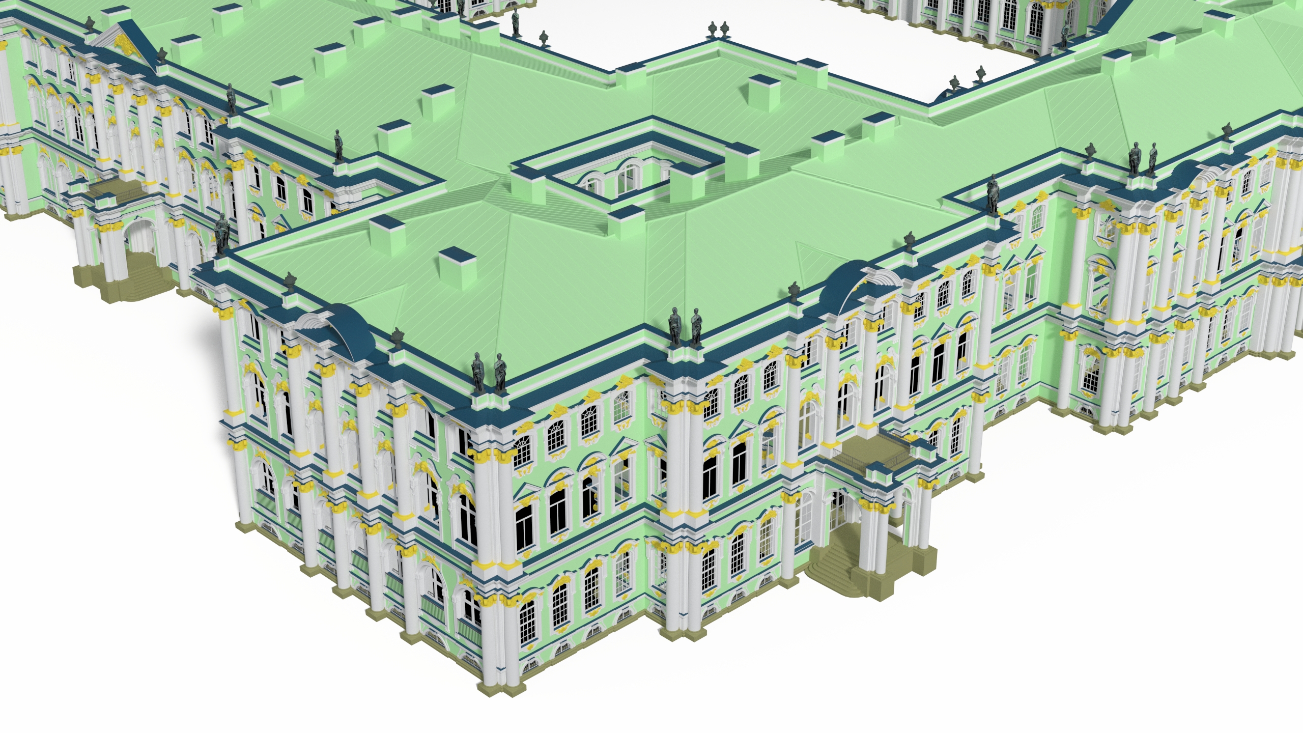 Winter Palace Hermitage Museum Saint Petersburg 3D