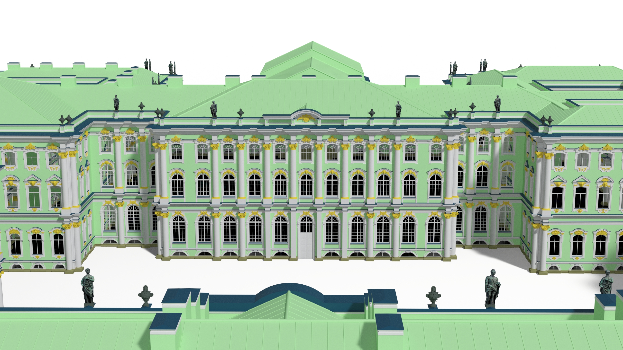 Winter Palace Hermitage Museum Saint Petersburg 3D
