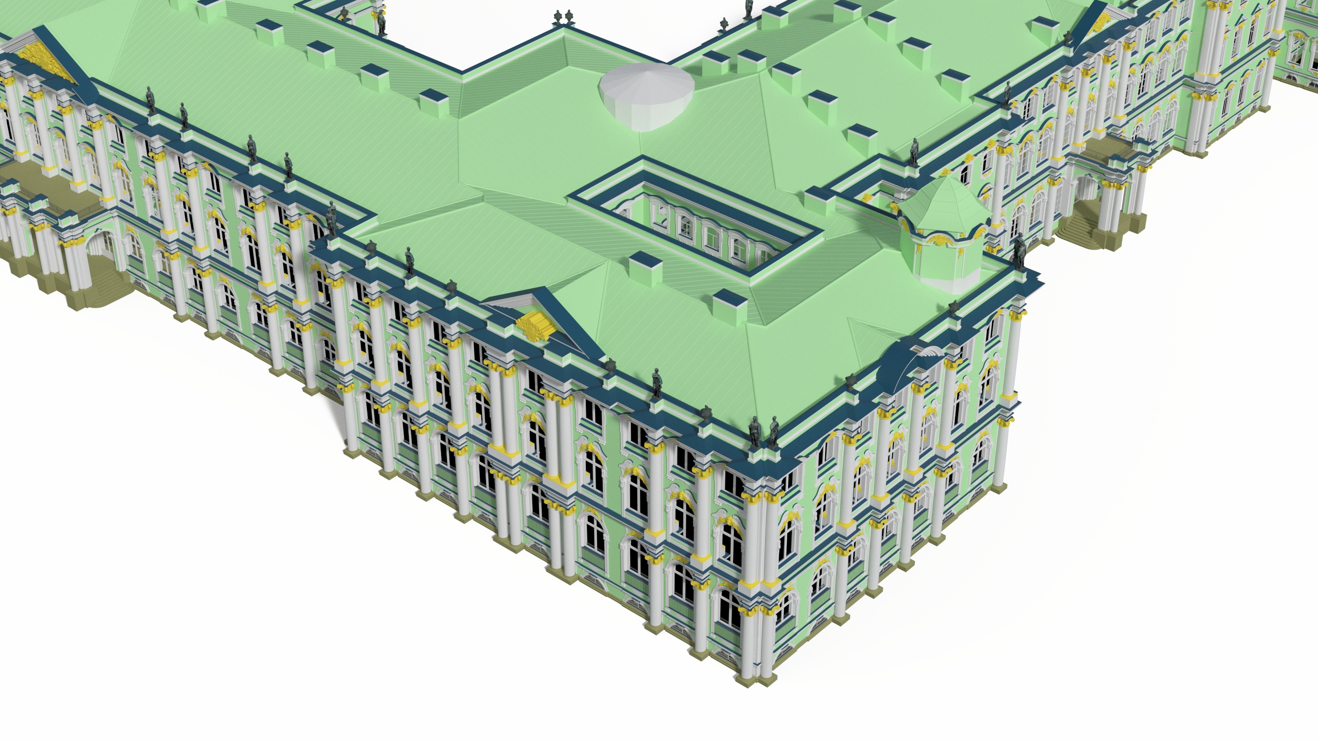 Winter Palace Hermitage Museum Saint Petersburg 3D