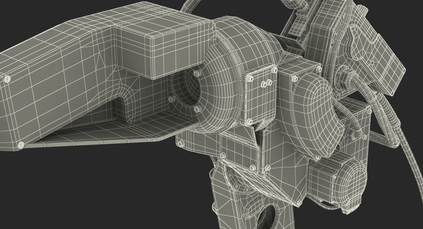 3D Welding Robot Generic Rigged model
