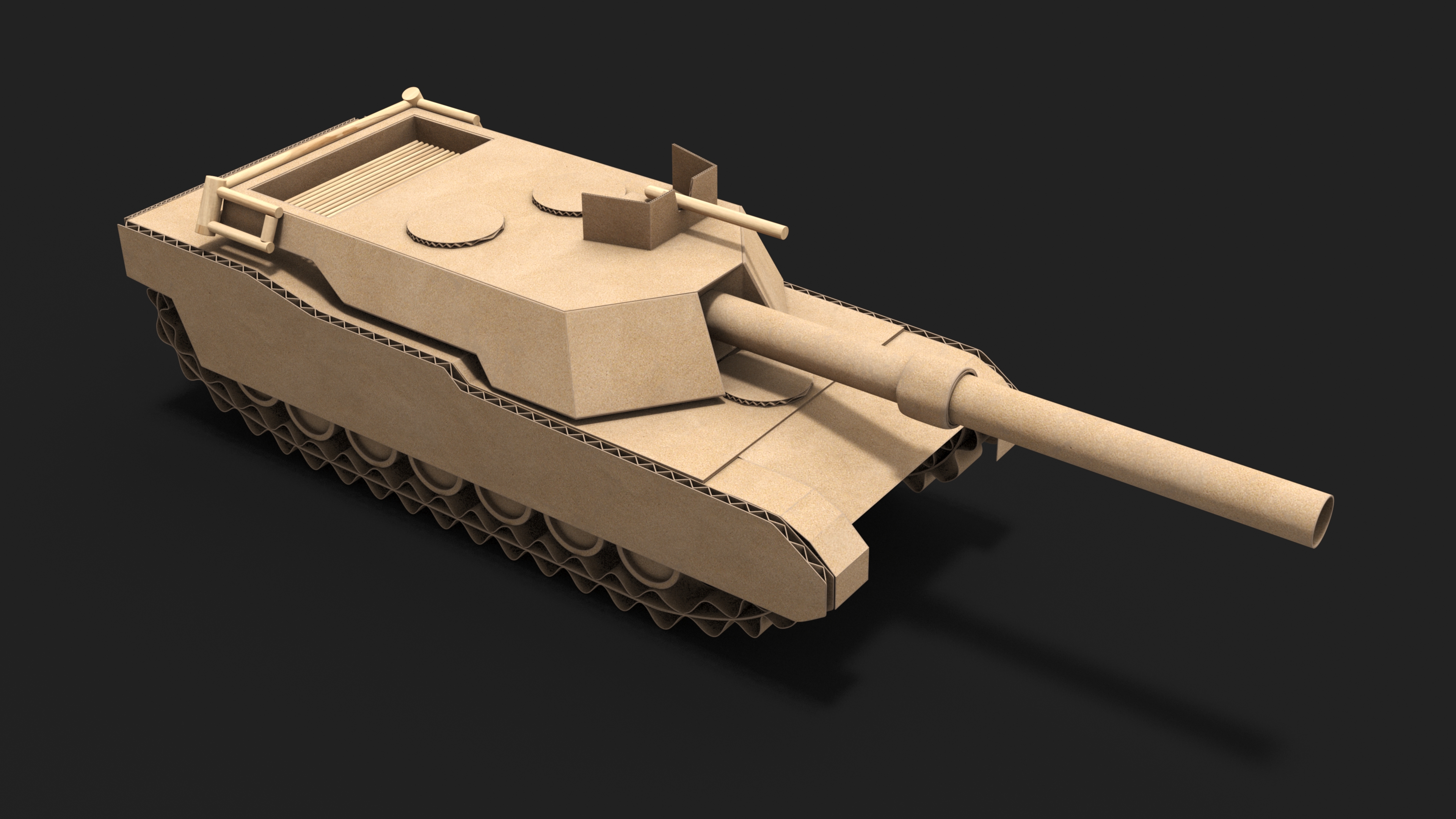 Cardboard Tank Replica 3D