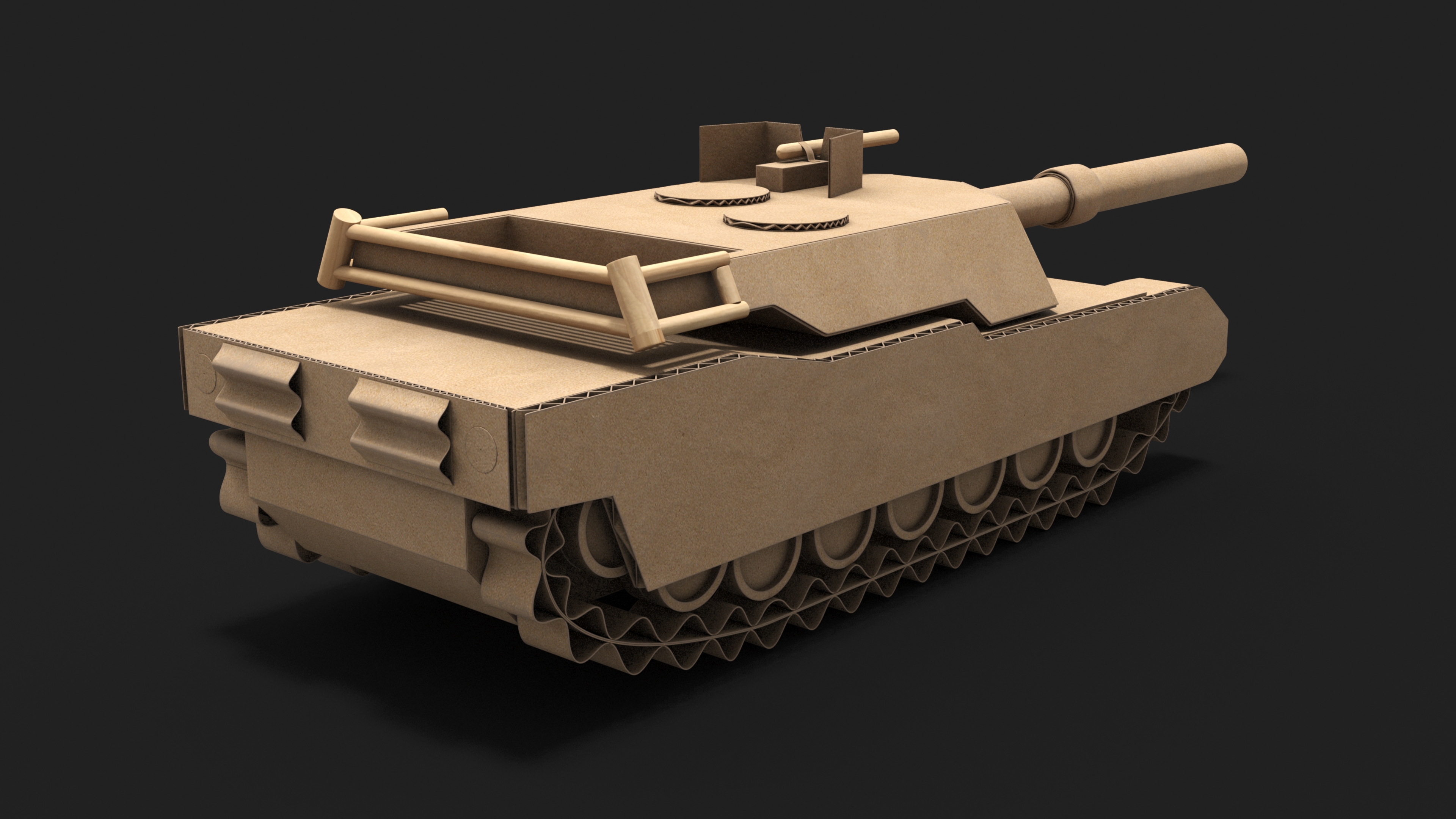 Cardboard Tank Replica 3D