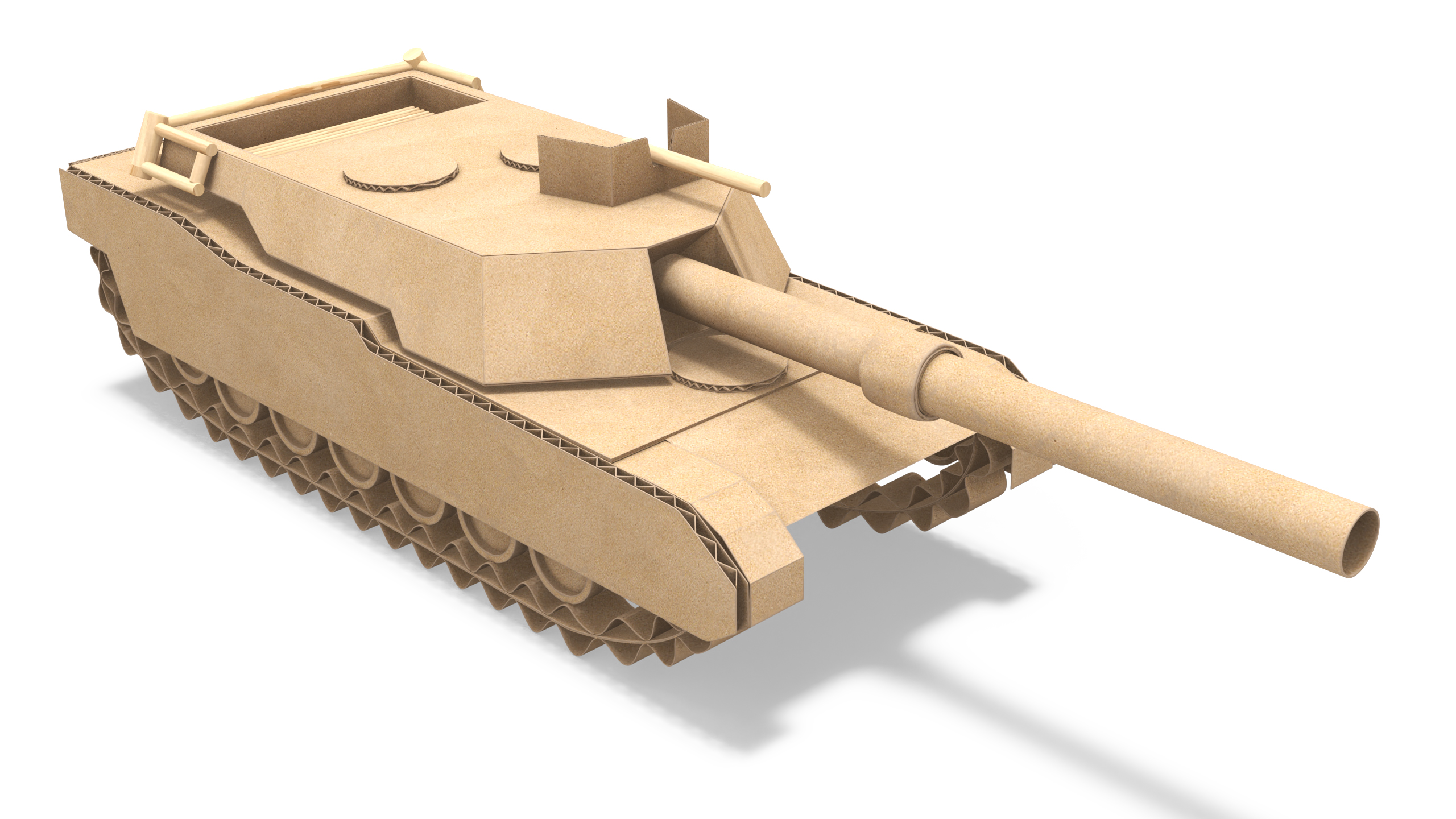 Cardboard Tank Replica 3D