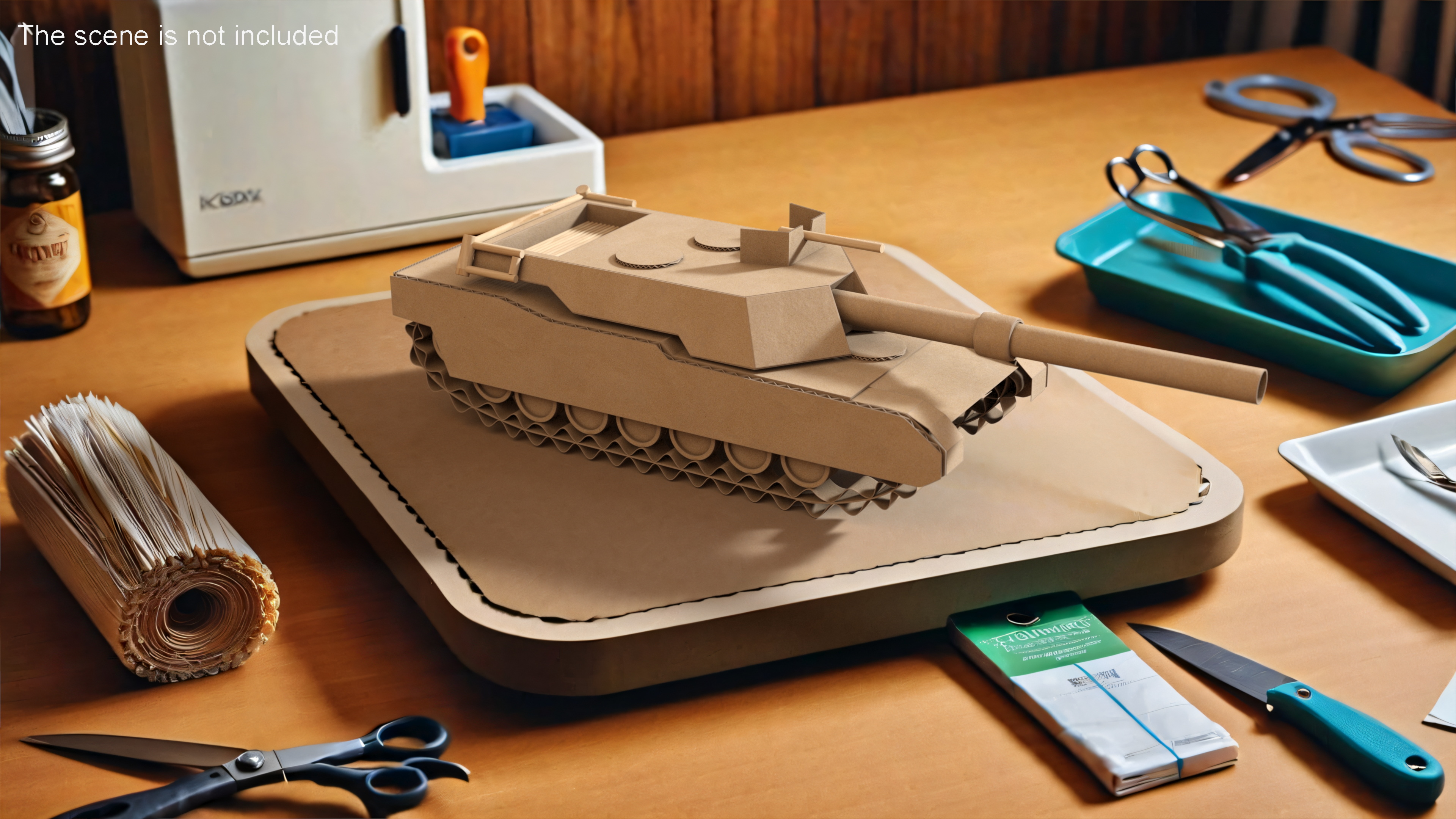 Cardboard Tank Replica 3D