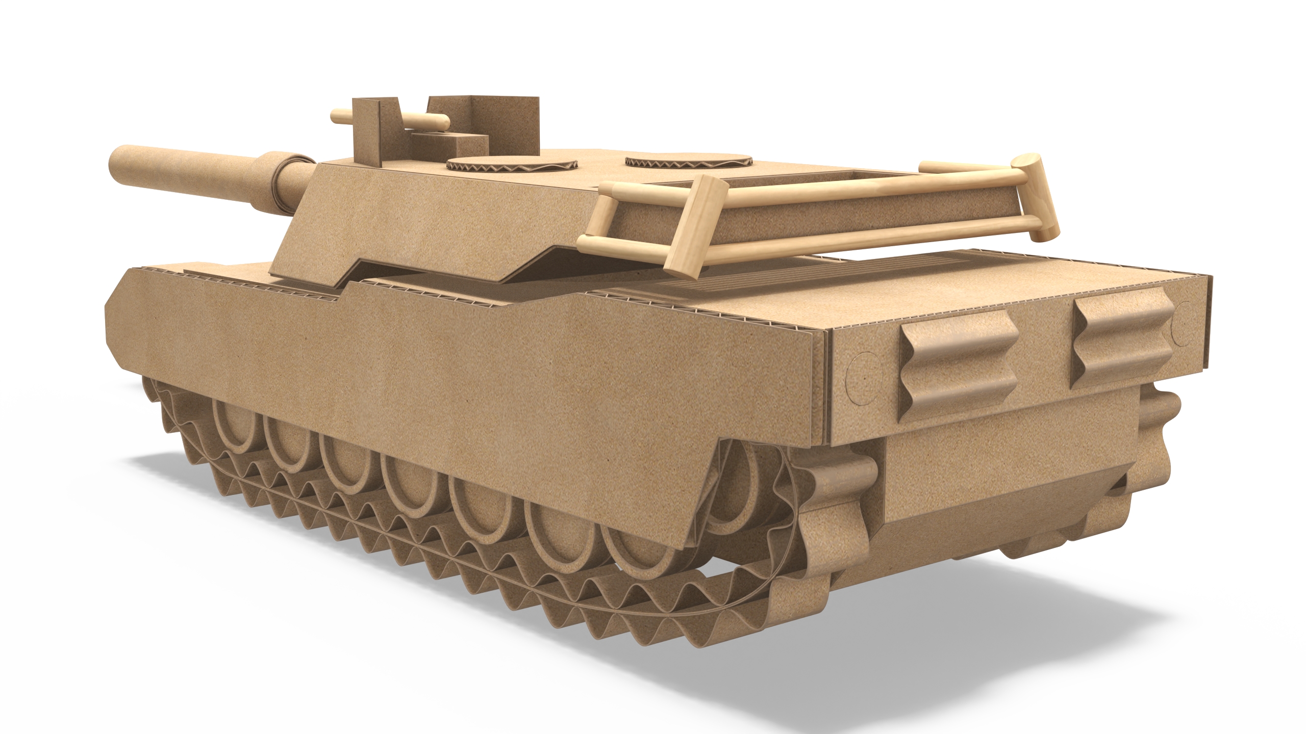 Cardboard Tank Replica 3D