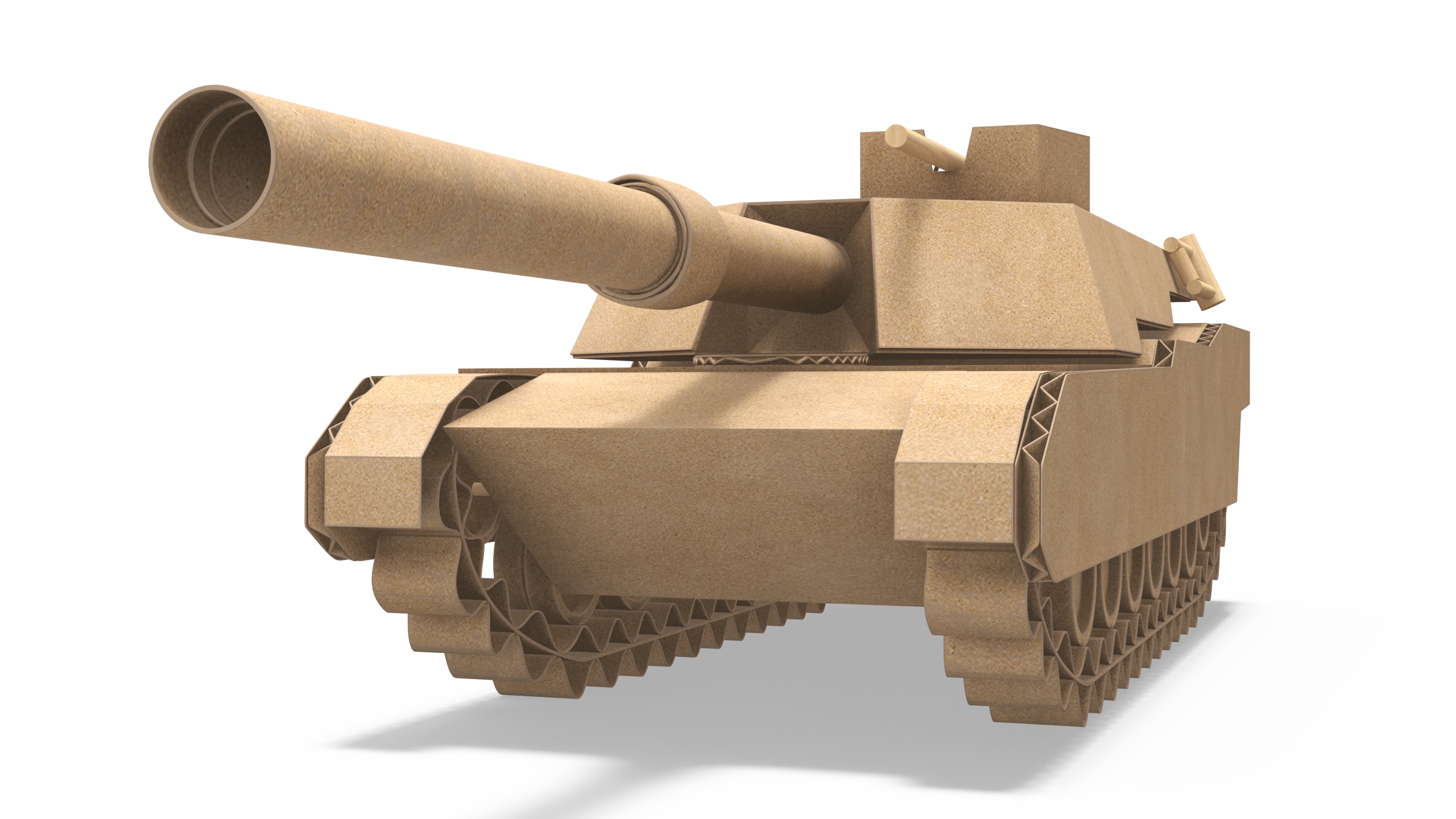 Cardboard Tank Replica 3D