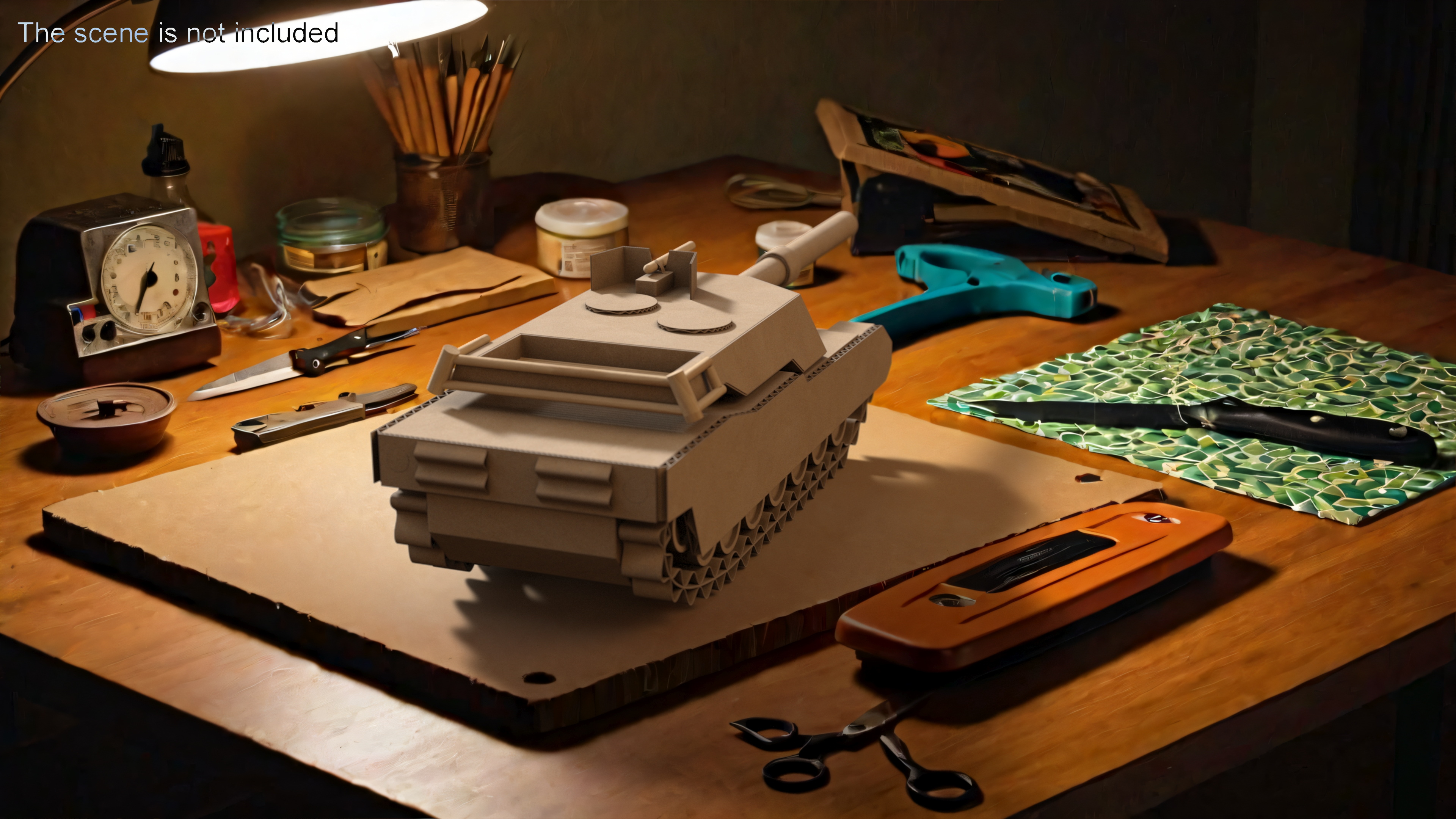 Cardboard Tank Replica 3D