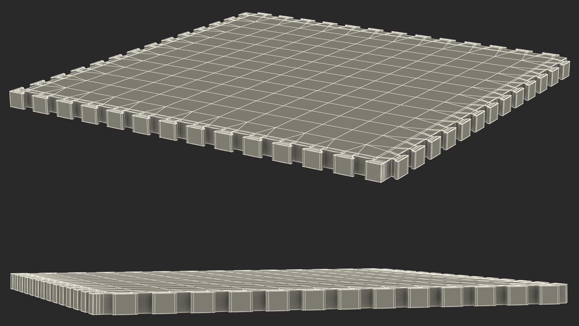 3D Tatami Puzzle Blue and Red