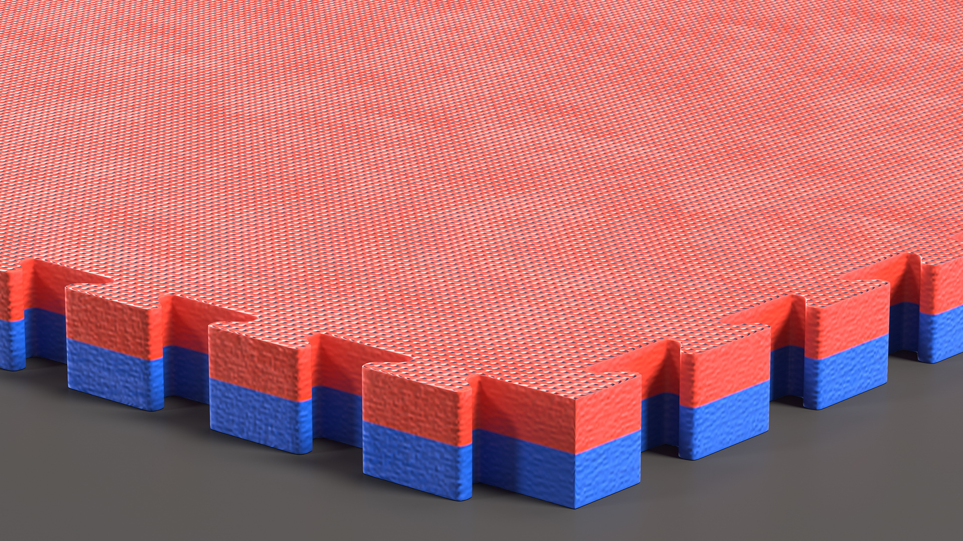 3D Tatami Puzzle Blue and Red