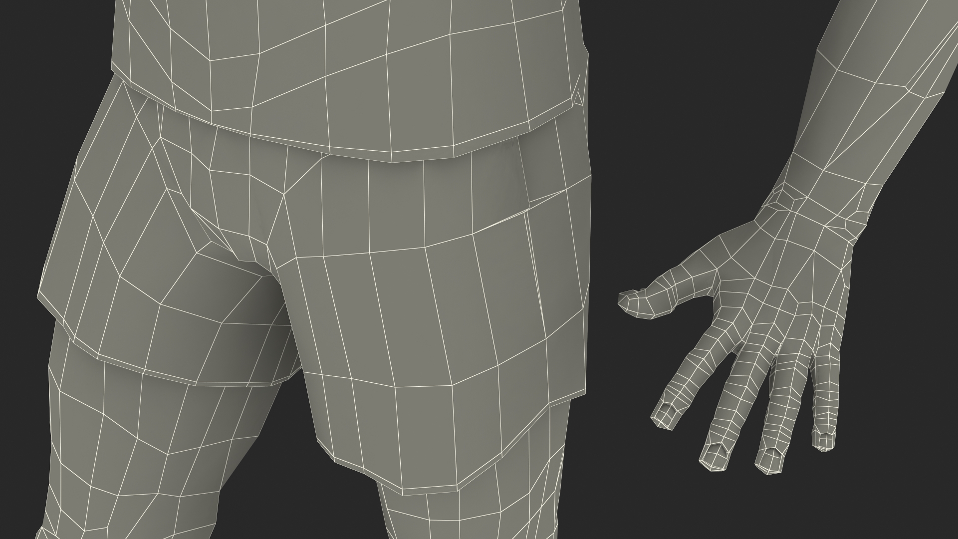 3D Teen Boy Swimwear Standing Pose
