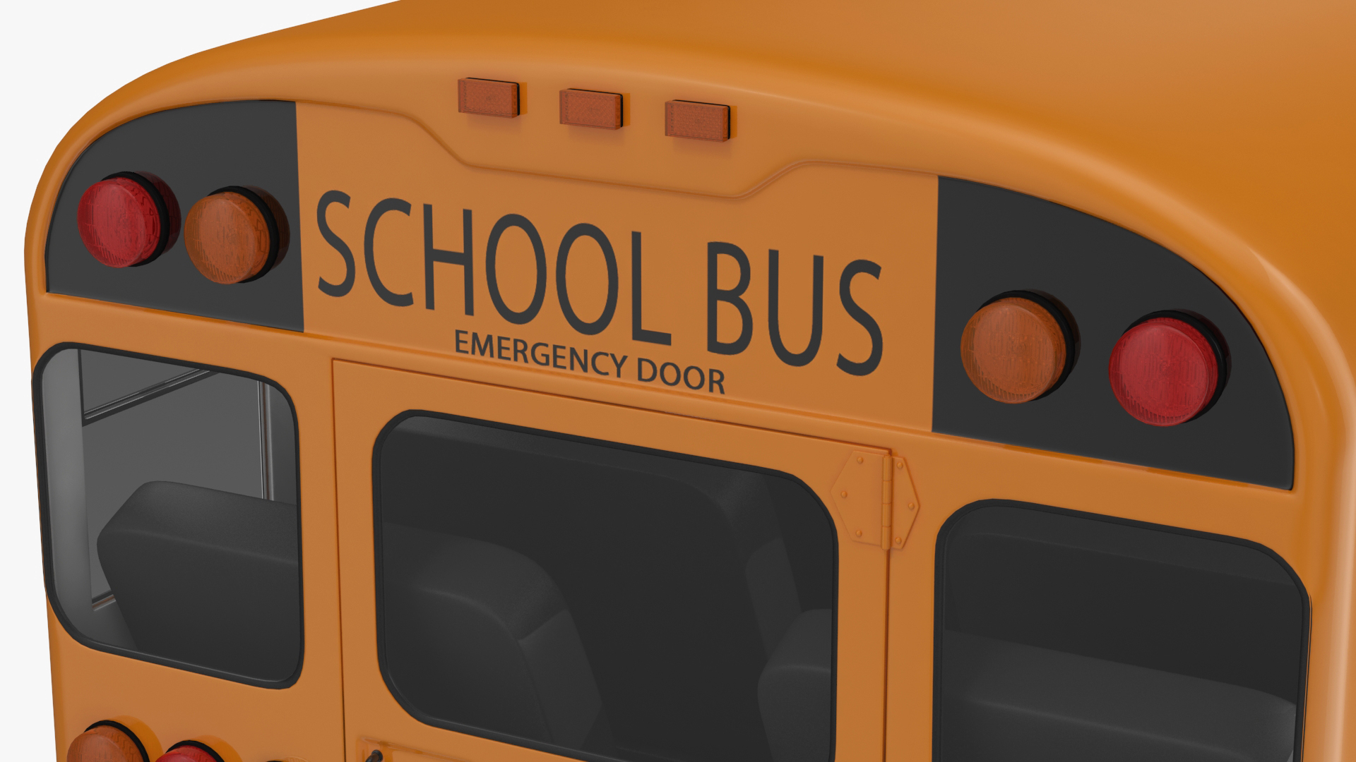 Electric School Bus 3D model