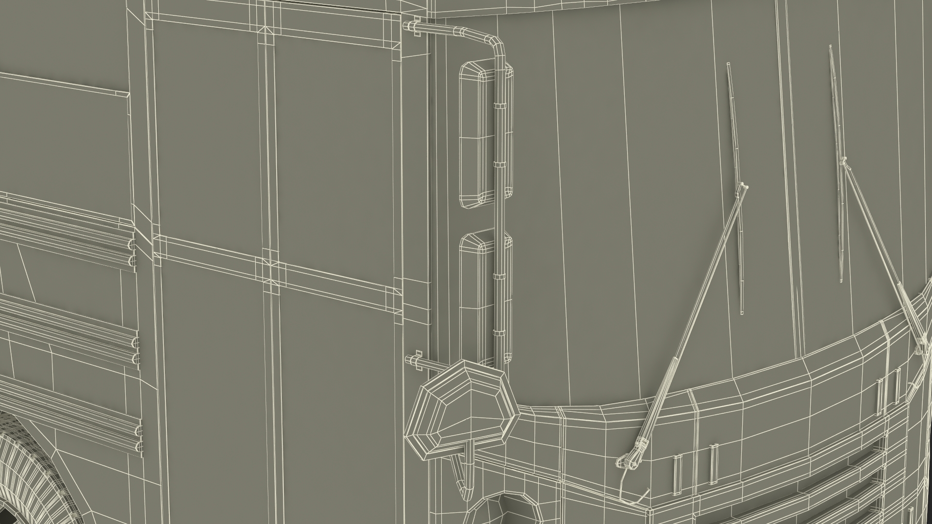 Electric School Bus 3D model