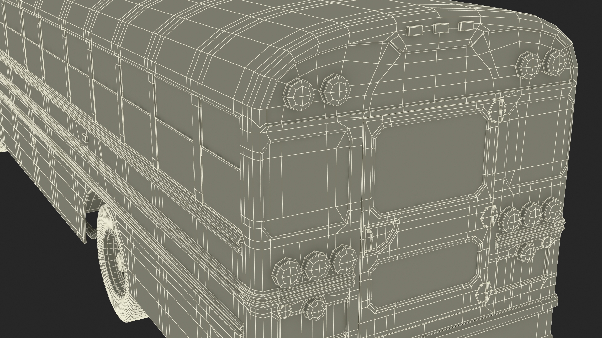 Electric School Bus 3D model