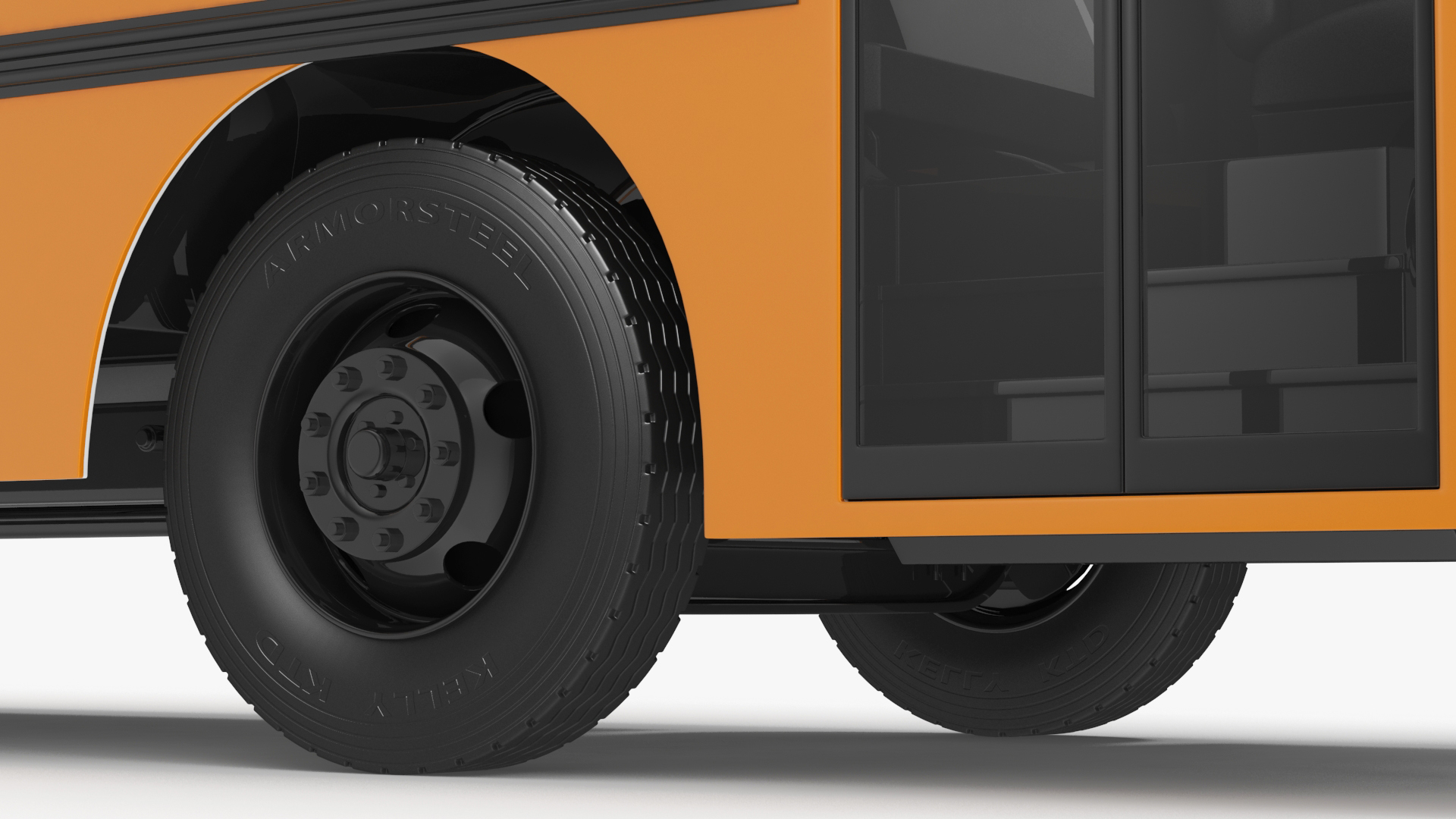 Electric School Bus 3D model