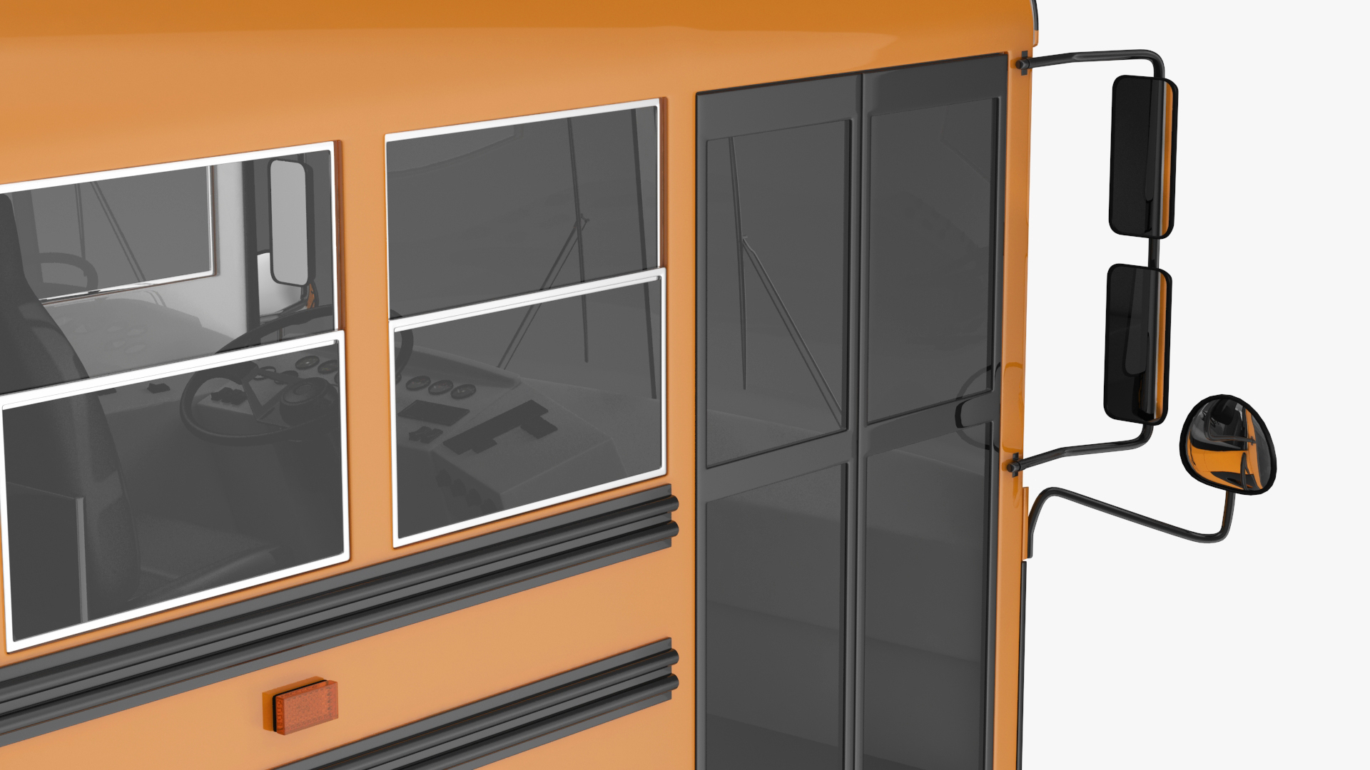 Electric School Bus 3D model