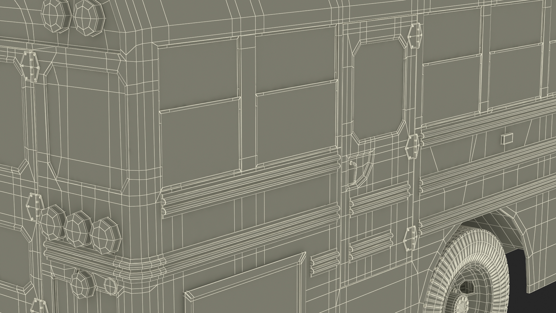 Electric School Bus 3D model