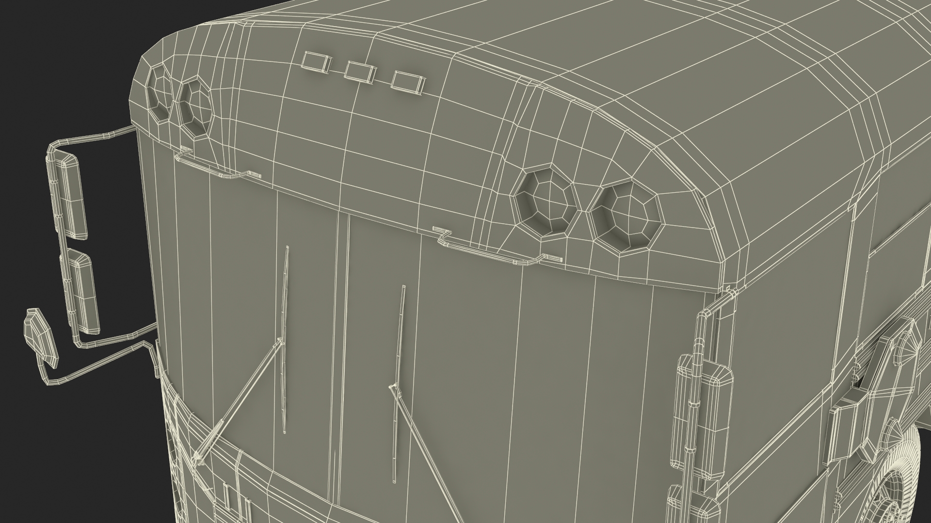 Electric School Bus 3D model